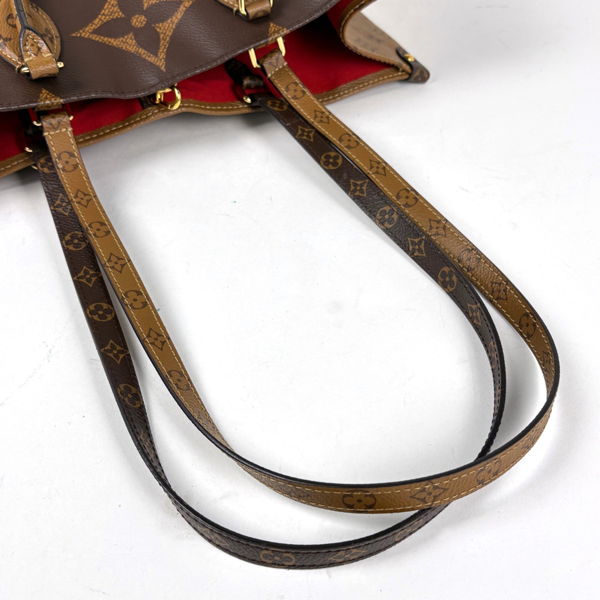 Louis Vuitton Brown Monogram Reverse Shoulder Bag Tote Bag (Pre-Owned)