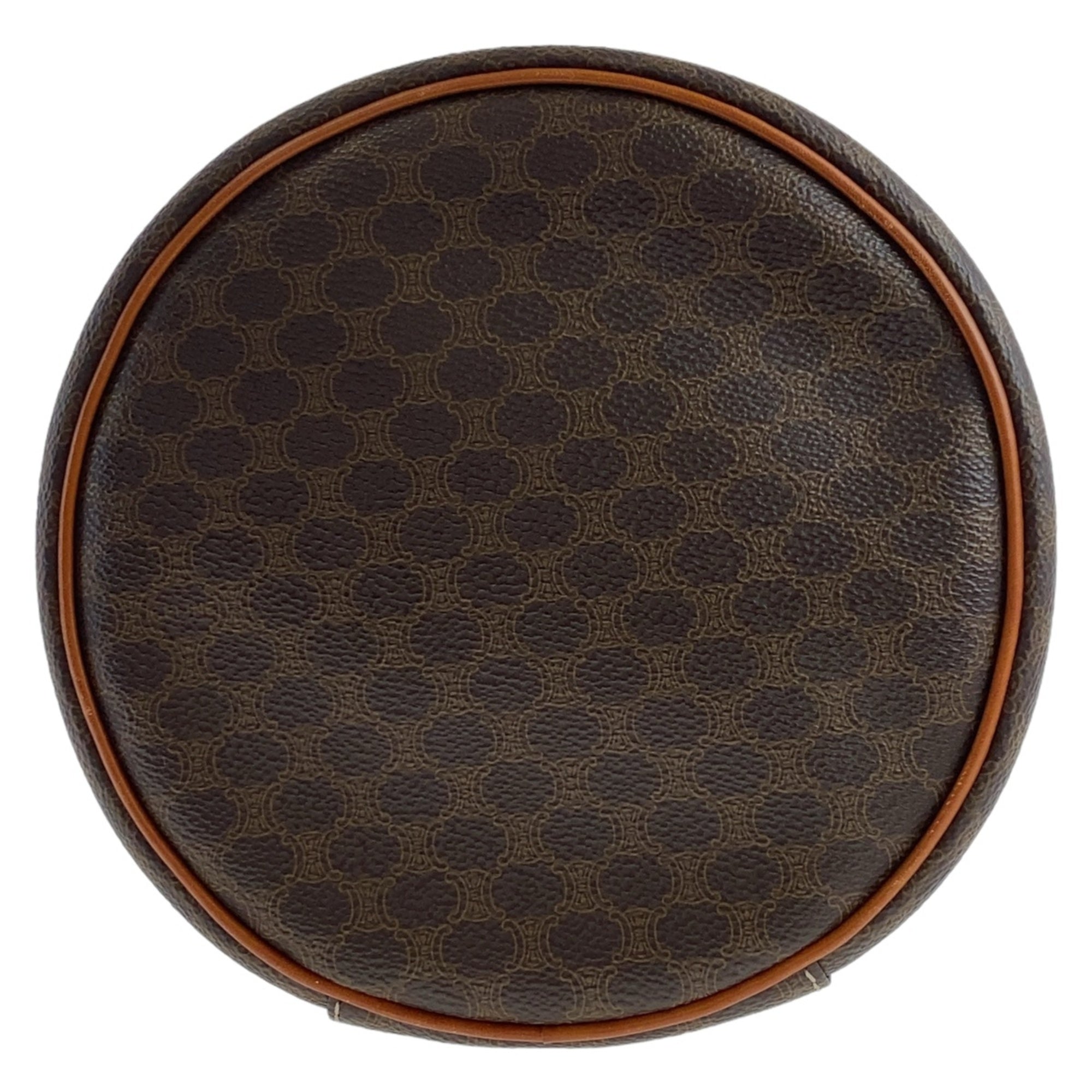 Celine Brown Pvc Leather Handbag Pouch Vanity Bag (Pre-Owned)