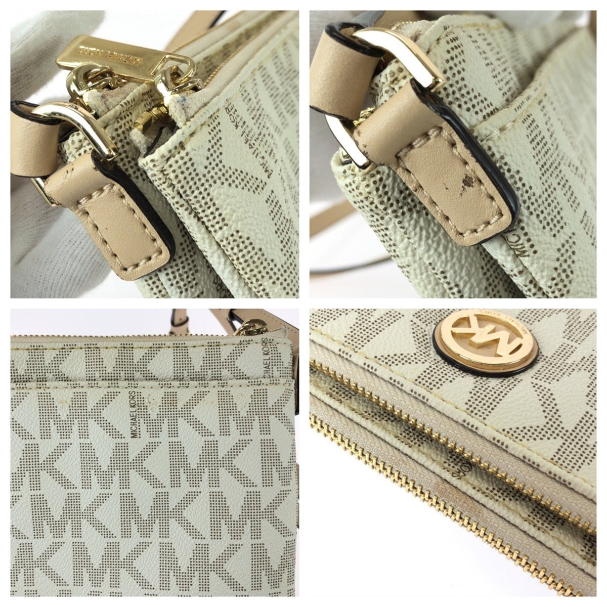 Michael Kors White Pvc Shoulder Bag (Pre-Owned)