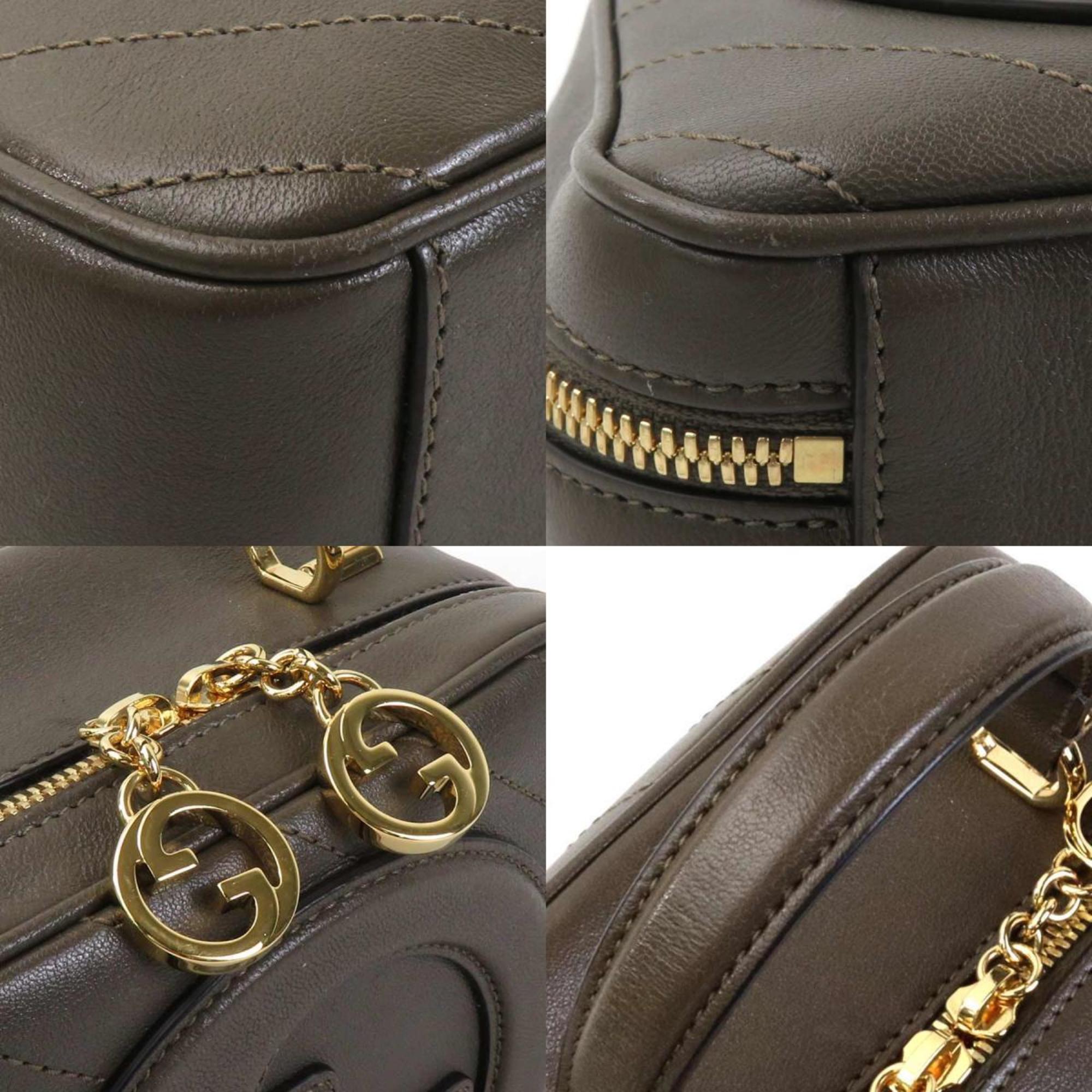 Gucci Khaki Brown Shoulder Bag (Pre-Owned)