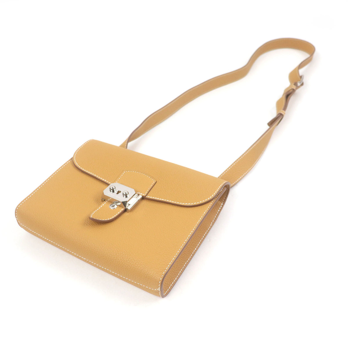 Hermes Natural Sable Togo Leather Shoulder Bag (Pre-Owned)
