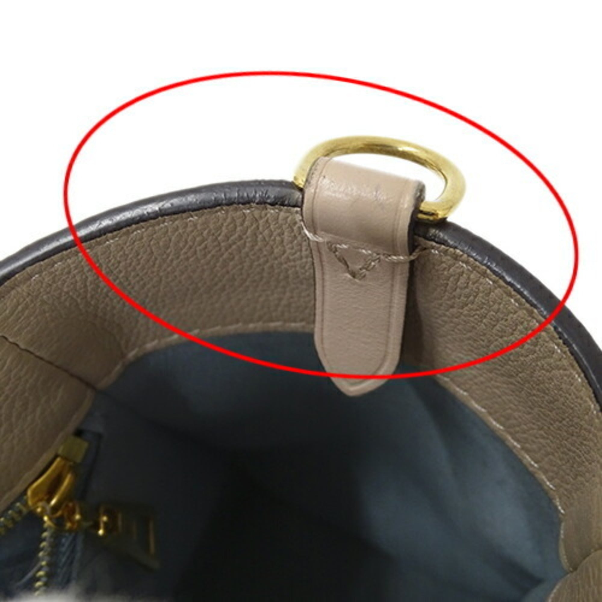 Louis Vuitton Grayish Monogram Leather Handbag Shoulder Bag (Pre-Owned)