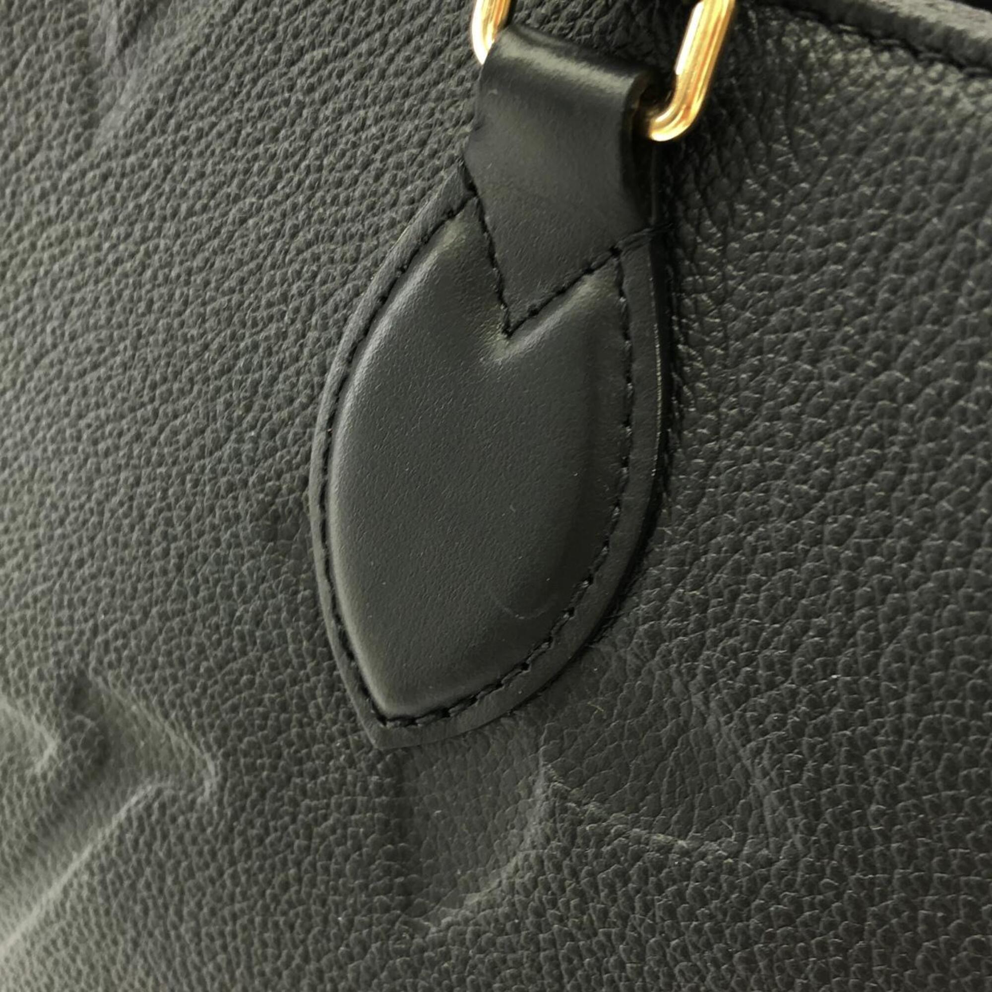 Louis Vuitton Black Leather Handbag (Pre-Owned)