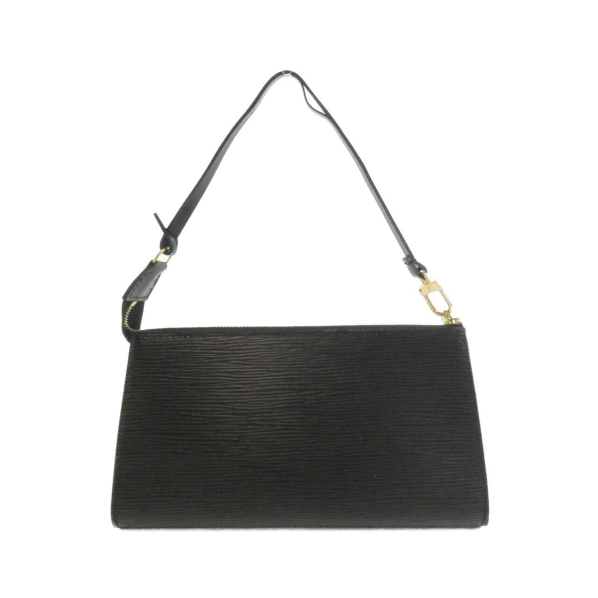 Louis Vuitton Black Leather Pochette Pouch (Pre-Owned)