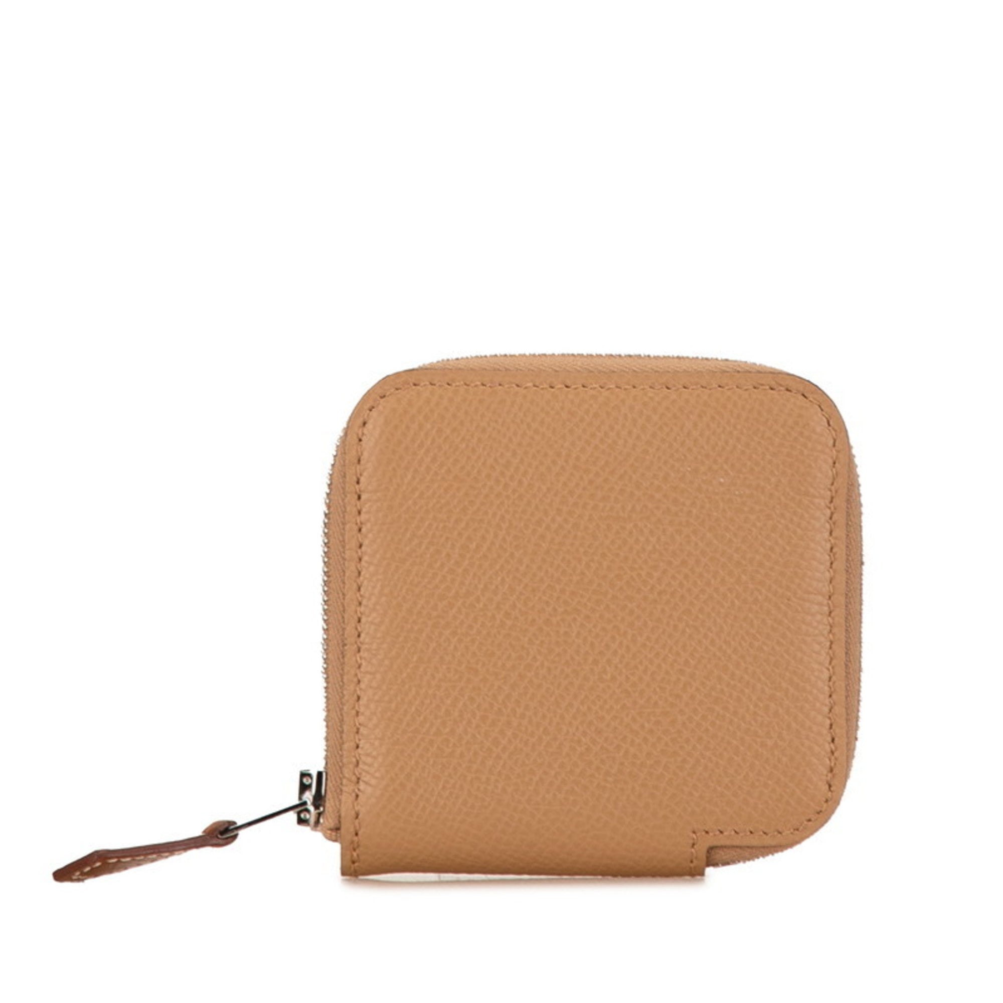 Hermes Etoupe Gray Grayish Epsom Leather Coin Purse/Coin Case (Pre-Owned)