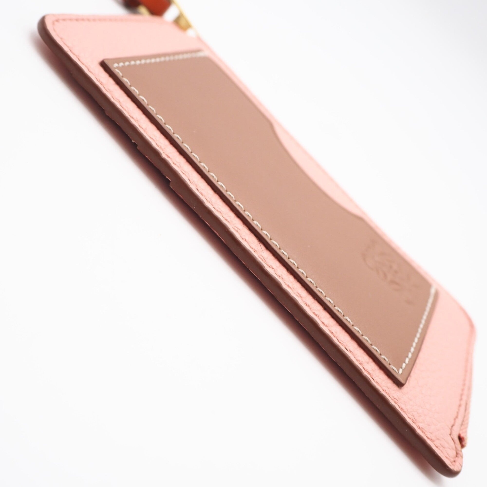 Loewe Pink Orange Leather Coin Purse/Coin Case (Pre-Owned)
