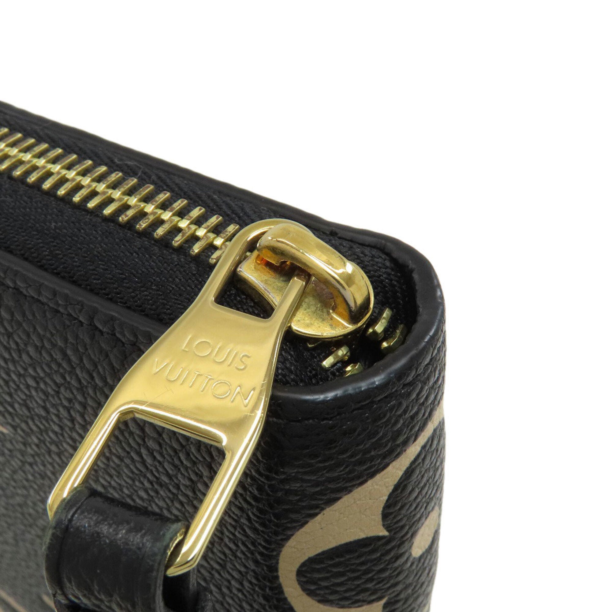 Louis Vuitton Empreinte Beige Black Monogram Empreinte Long Wallet (Bi-Fold) (Pre-Owned)
