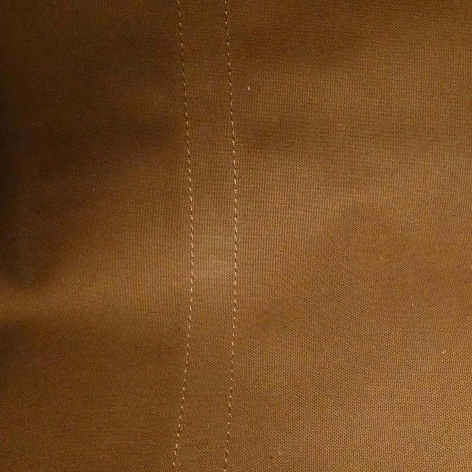 Louis Vuitton Monogram Brown Coated Canvas Boston Bag (Pre-Owned)