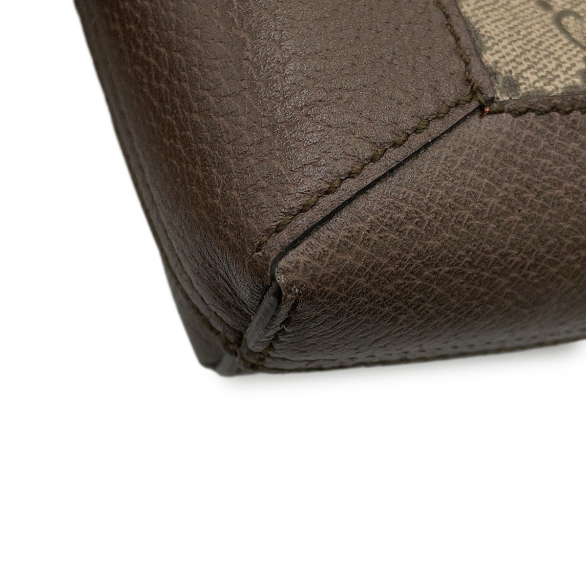 Gucci Beige Brown Gg Supreme Leather Handbag (Pre-Owned)