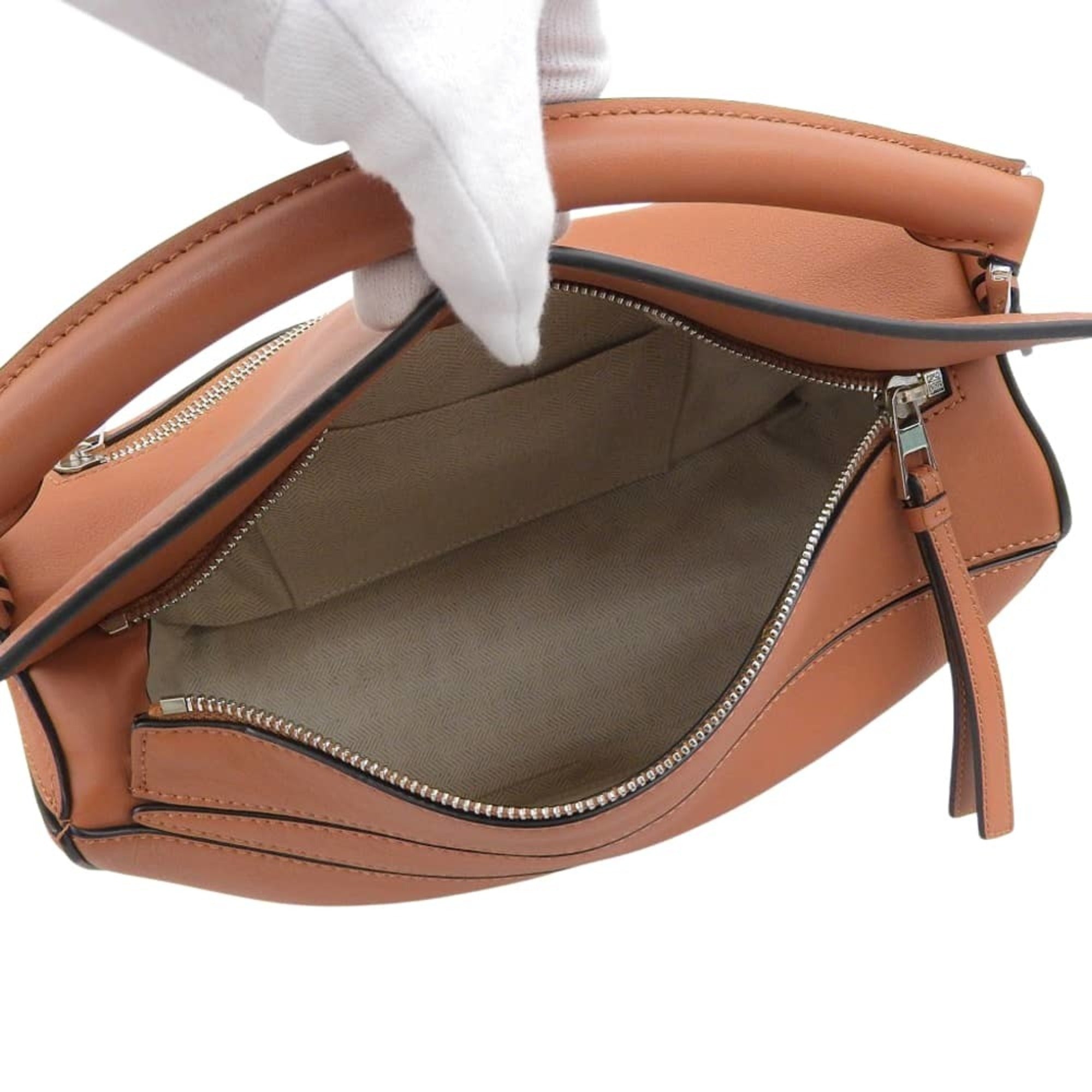 Loewe Brown Leather Handbag Shoulder Bag (Pre-Owned)