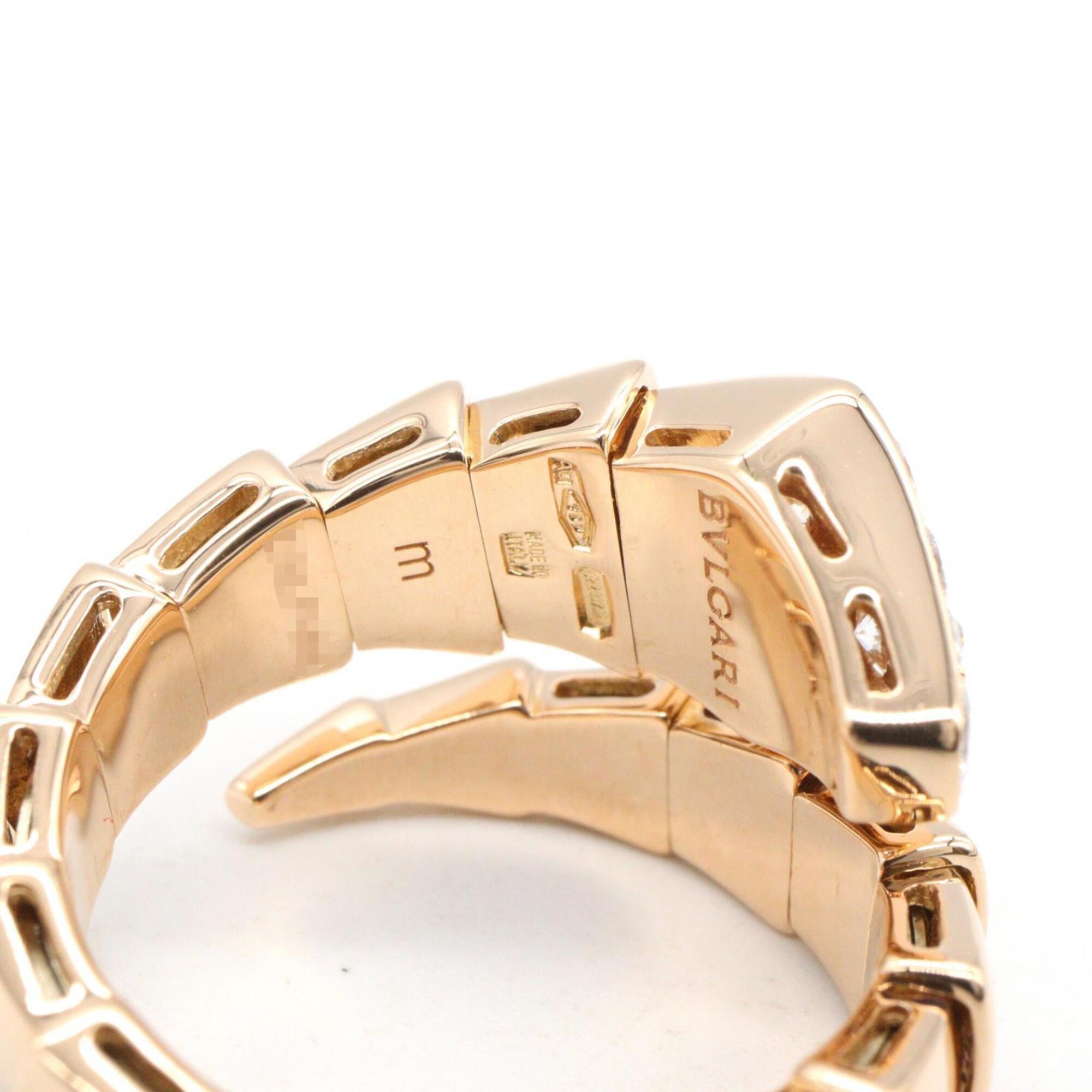 Bvlgari Gold Clear Pink Gold (18K) Band Ring (Pre-Owned)