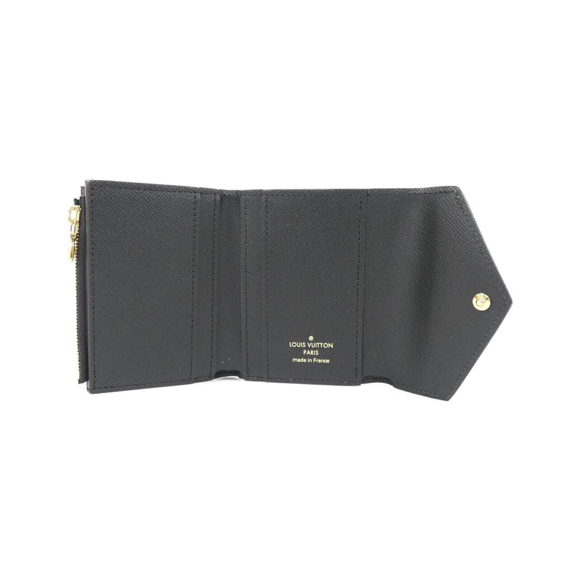 Louis Vuitton Monogram Marron Coated Canvas Wallet (Tri-Fold) (Pre-Owned)