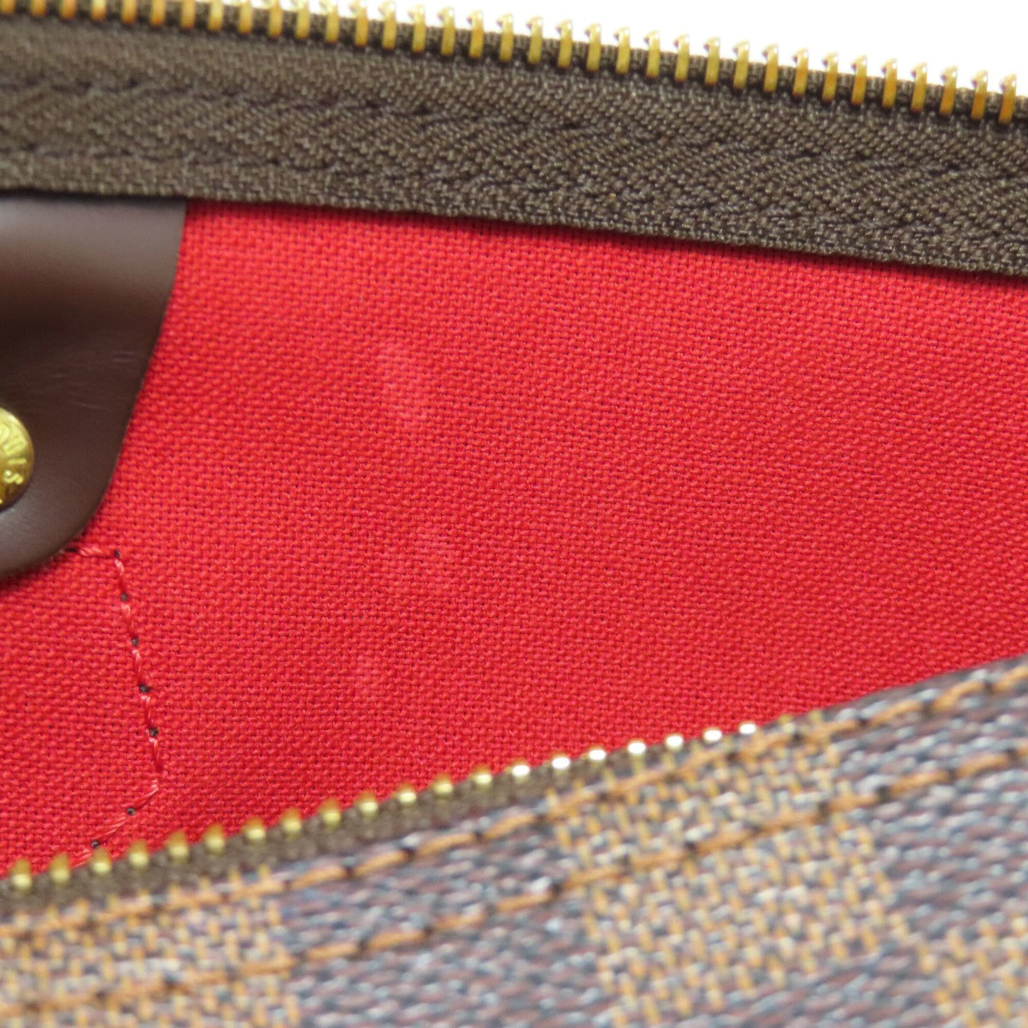 Louis Vuitton Brown Damier Canvas Ebene Damier Canvas Boston Bag (Pre-Owned)
