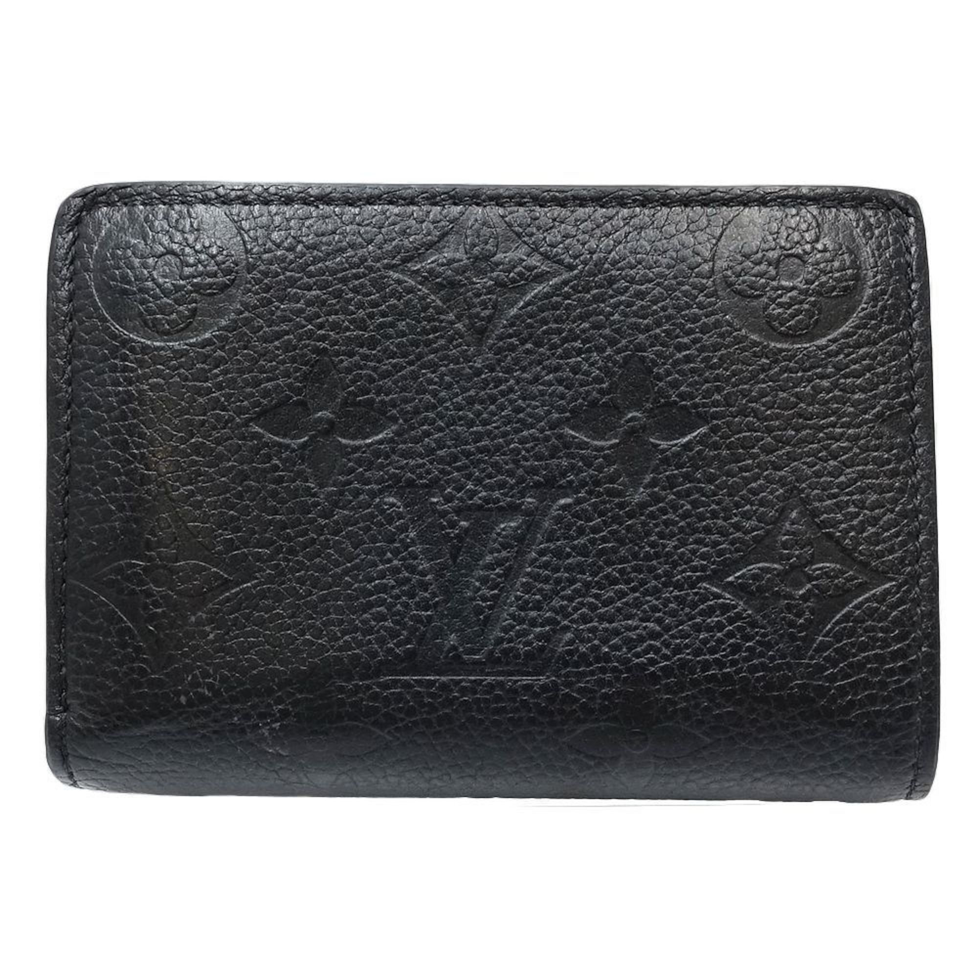 Louis Vuitton Monogram Empreinte Noir Leather Wallet (Bi-Fold) (Pre-Owned)