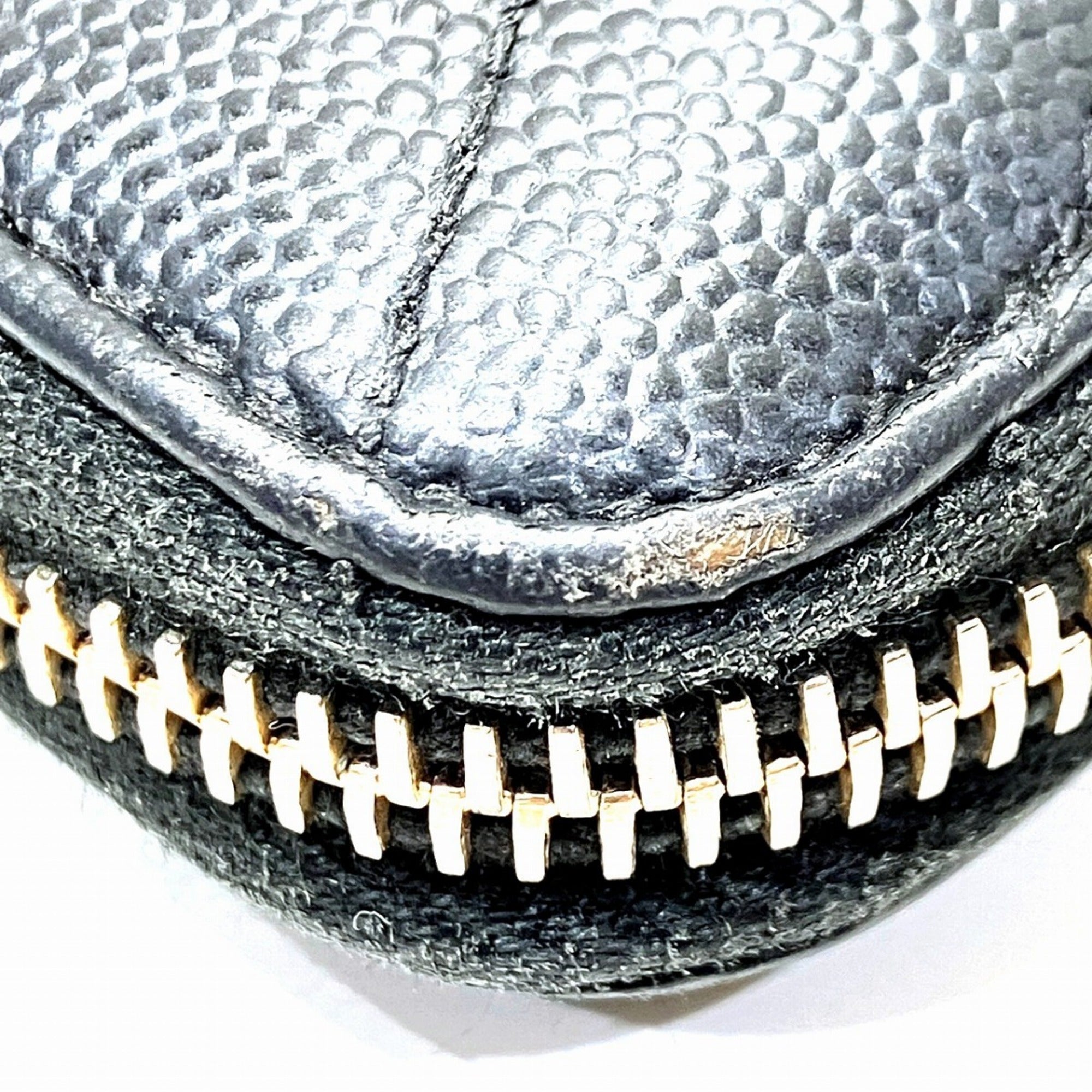 Yves Saint Laurent Black Leather Coin Purse/Coin Case (Pre-Owned)