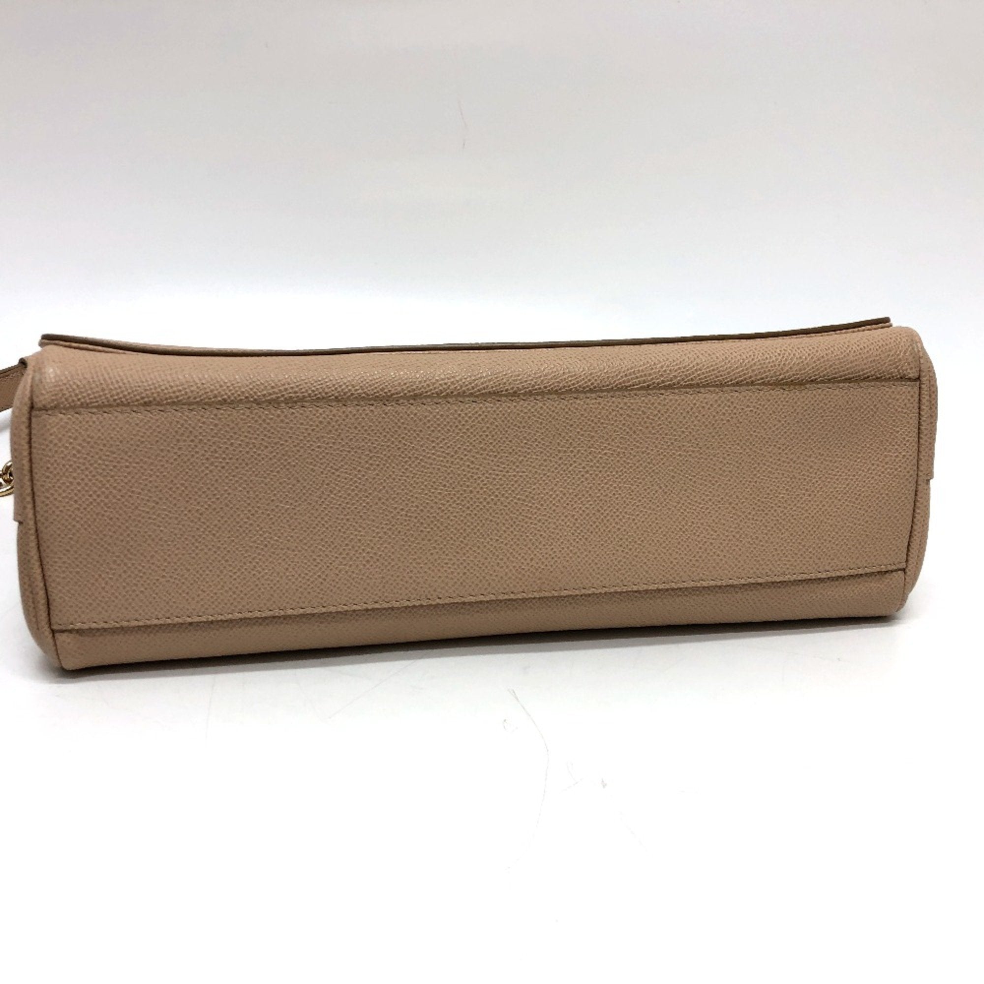 Dolce & Gabbana Beige Leather Shoulder Bag (Pre-Owned)