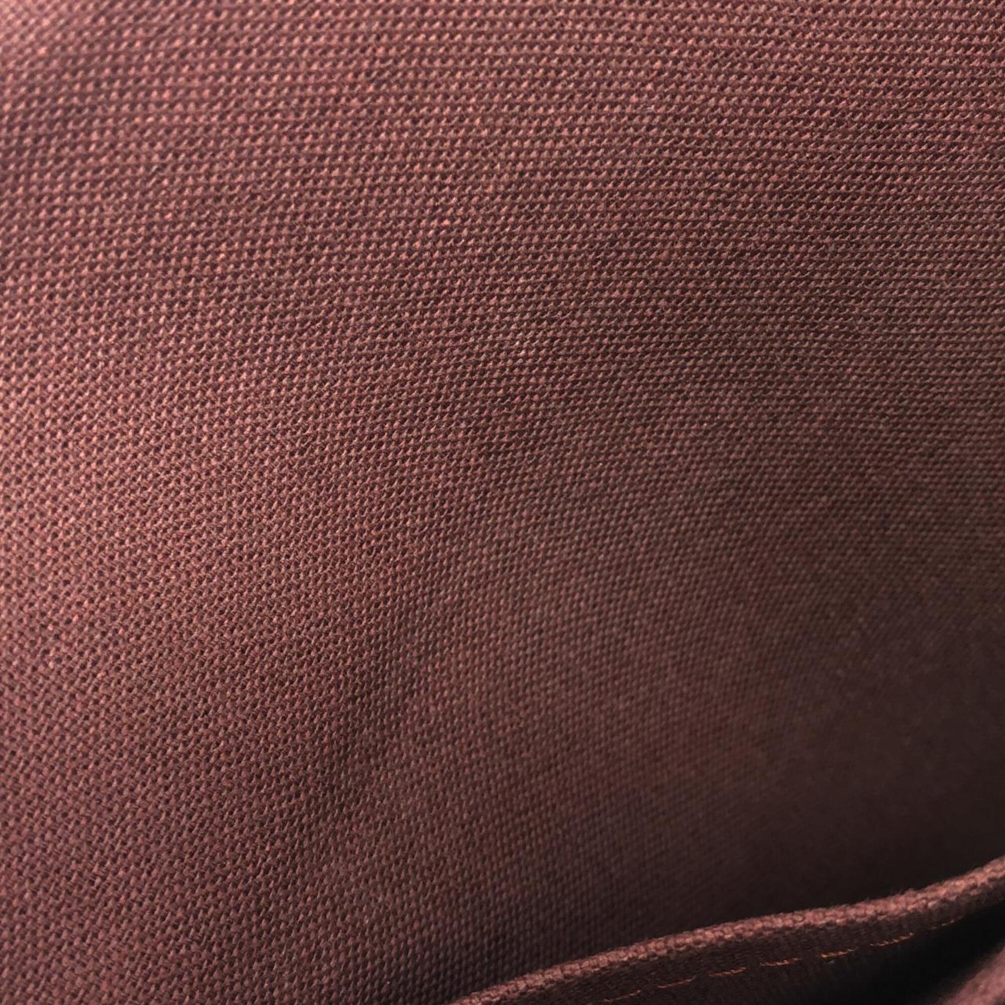 Louis Vuitton Monogram Marron Coated Canvas Handbag (Pre-Owned)