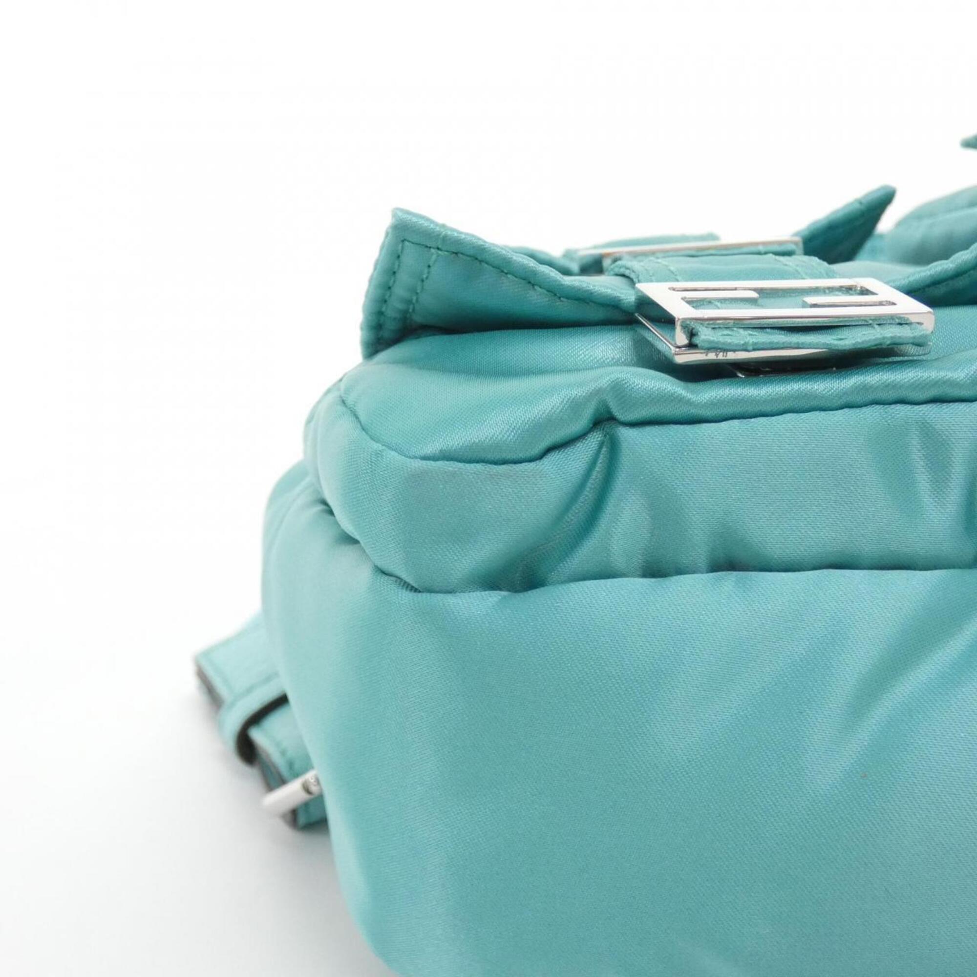 Fendi Green Nylon Shoulder Bag (Pre-Owned)