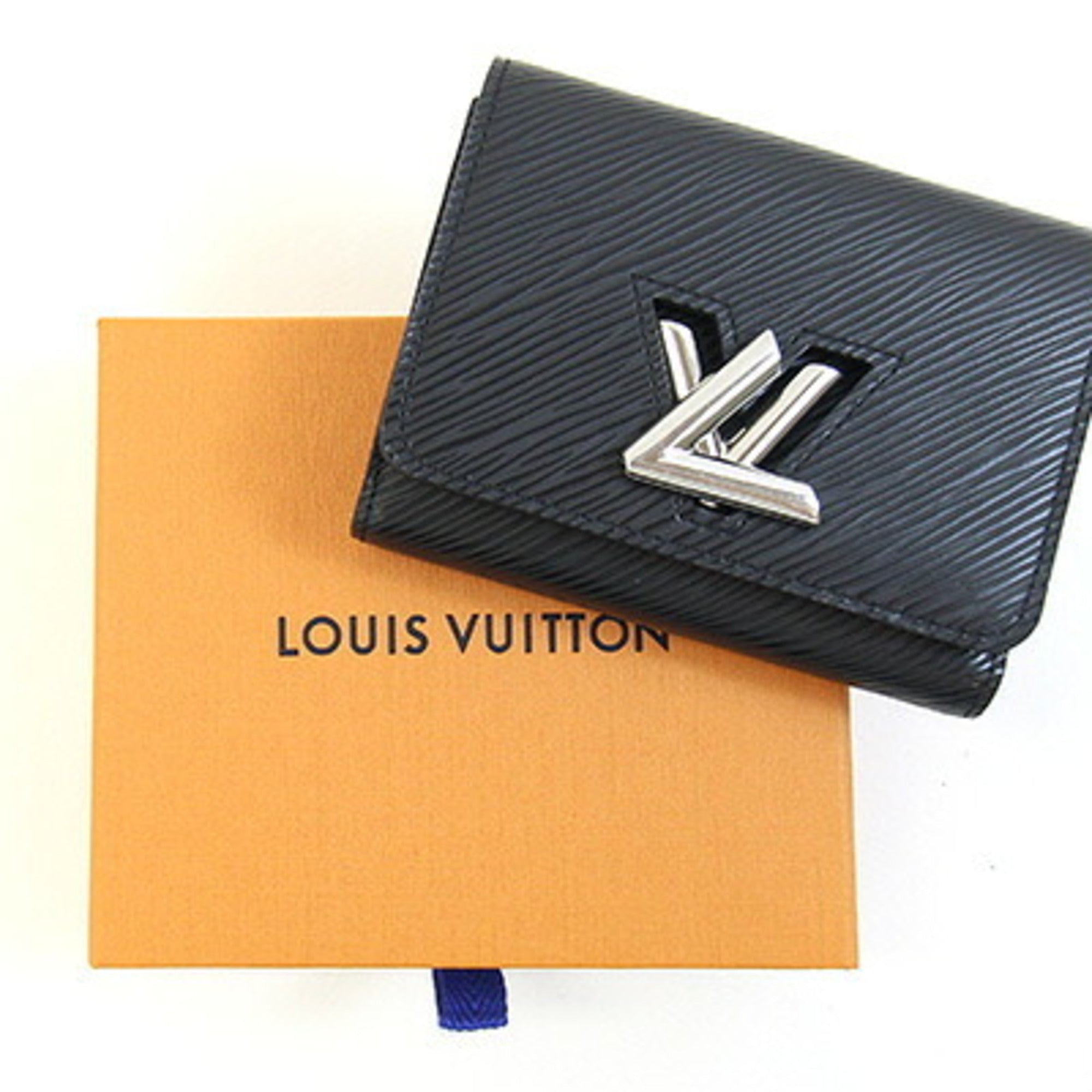 Louis Vuitton Noir Epi Leather Wallet (Tri-Fold) (Pre-Owned)