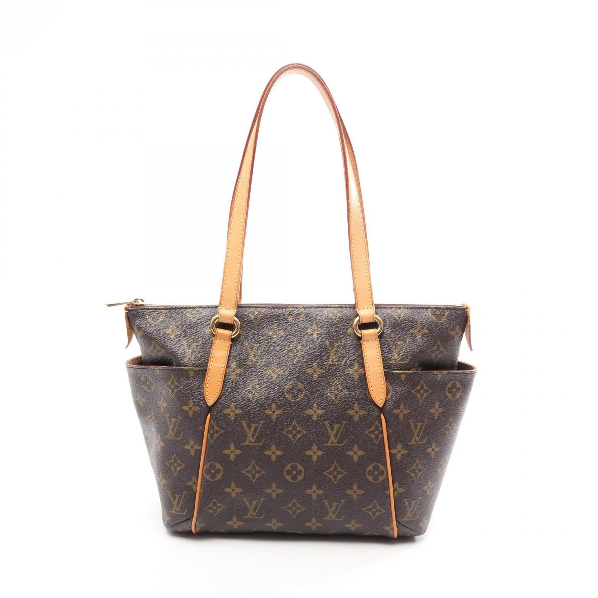 Louis Vuitton Brown Coated Canvas Pvc Monogram Leather Handbag Tote Bag (Pre-Owned)