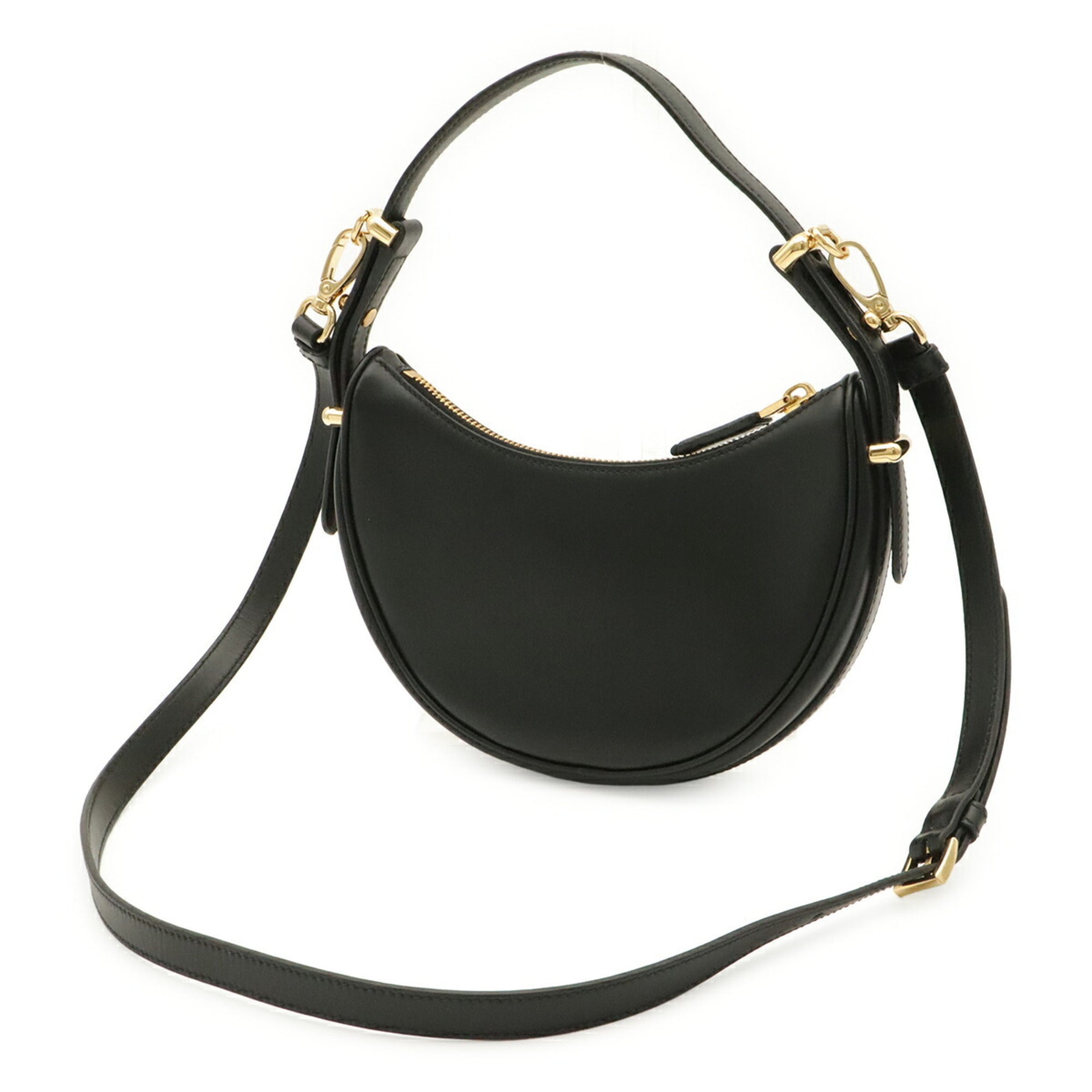 Prada Black Nero Leather Handbag Shoulder Bag (Pre-Owned)