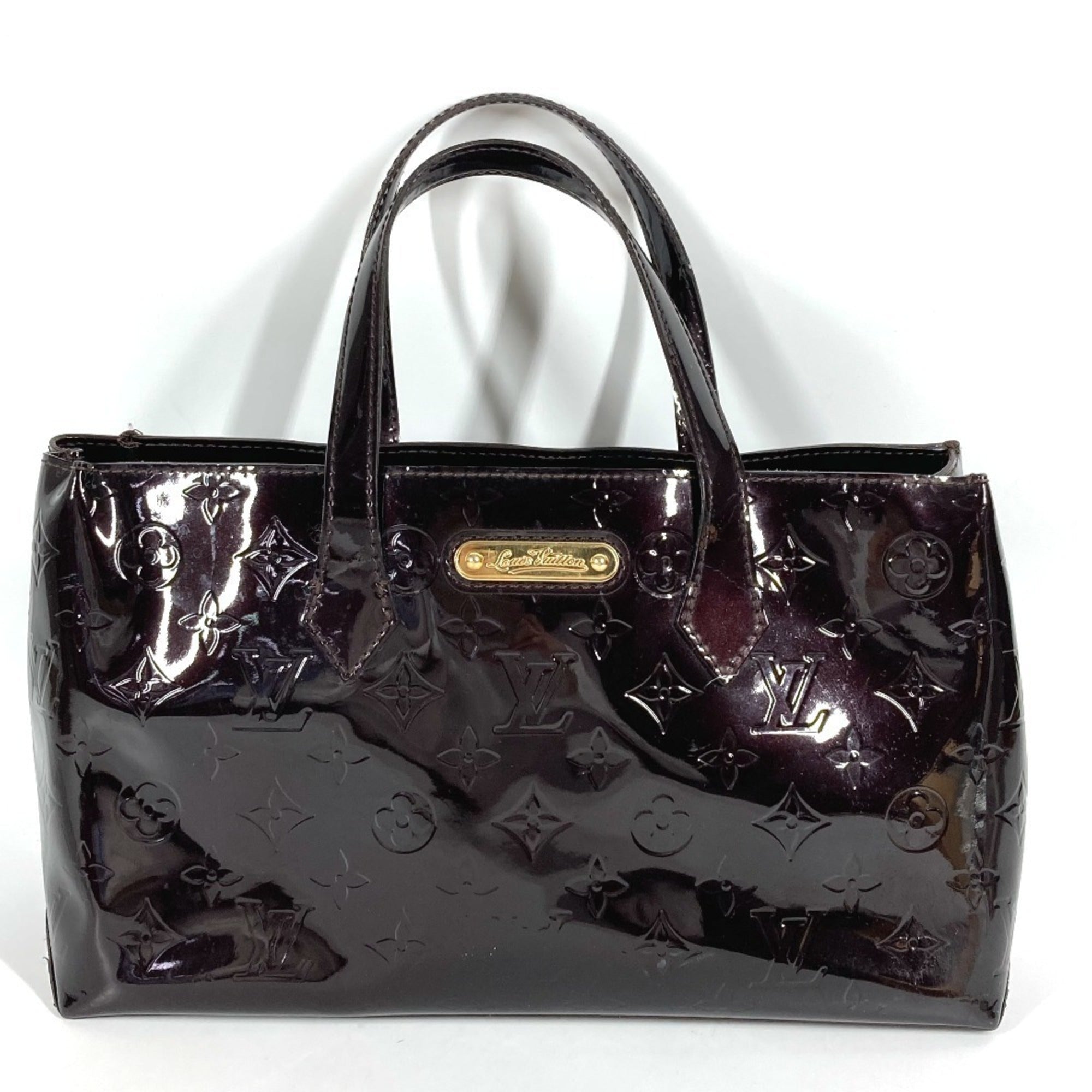 Louis Vuitton Amarante Purple Monogram Vernis Handbag Tote Bag (Pre-Owned)