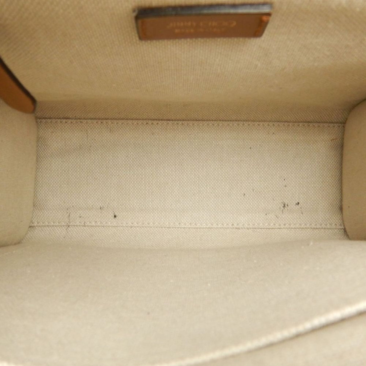 Jimmy Choo Brown Canvas Tote Bag (Pre-Owned)