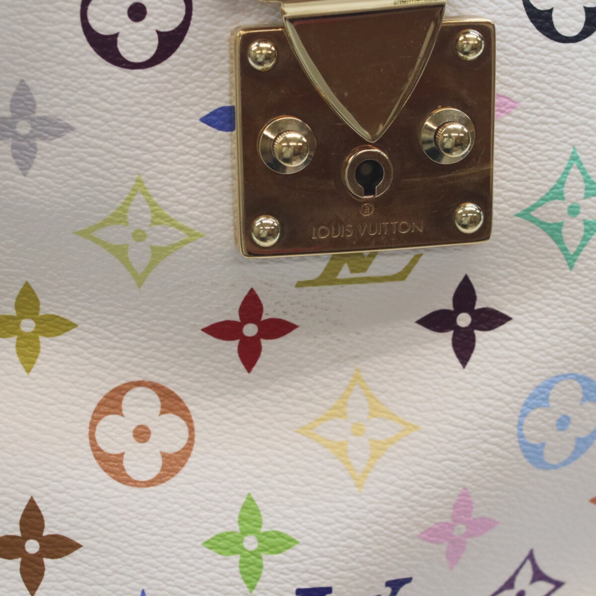 Louis Vuitton Monogram Multicolore Blanc White Monogram Multicolore Boston Bag (Pre-Owned)