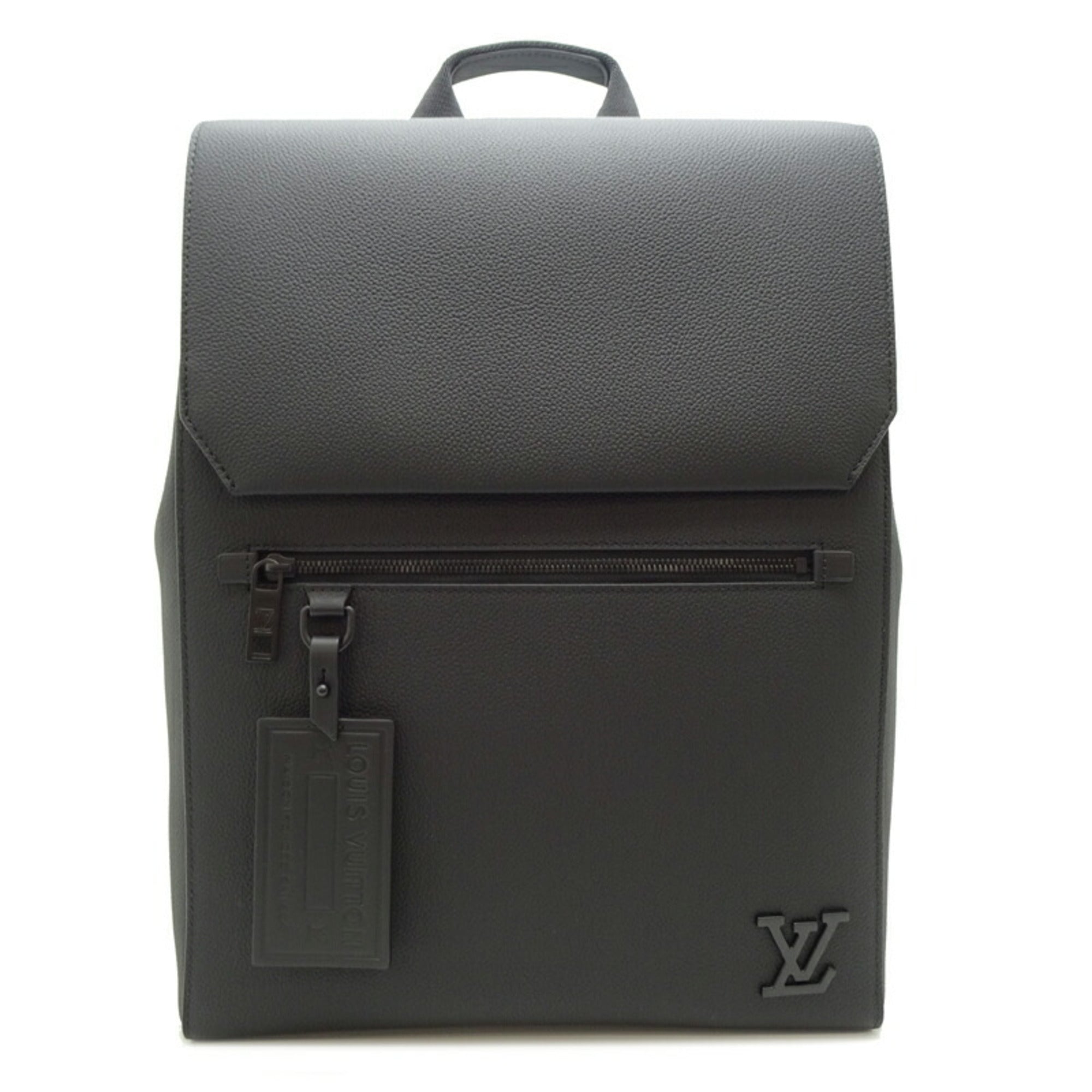 Louis Vuitton Black Leather Backpack (Pre-Owned)