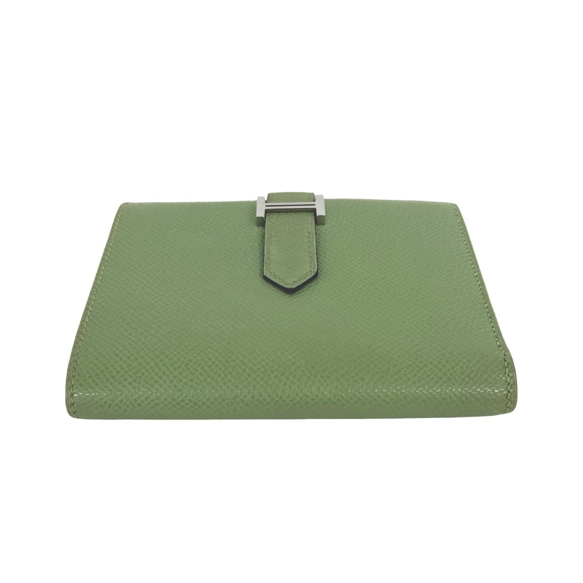 Hermes Green Epsom Leather Wallet (Bi-Fold) (Pre-Owned)