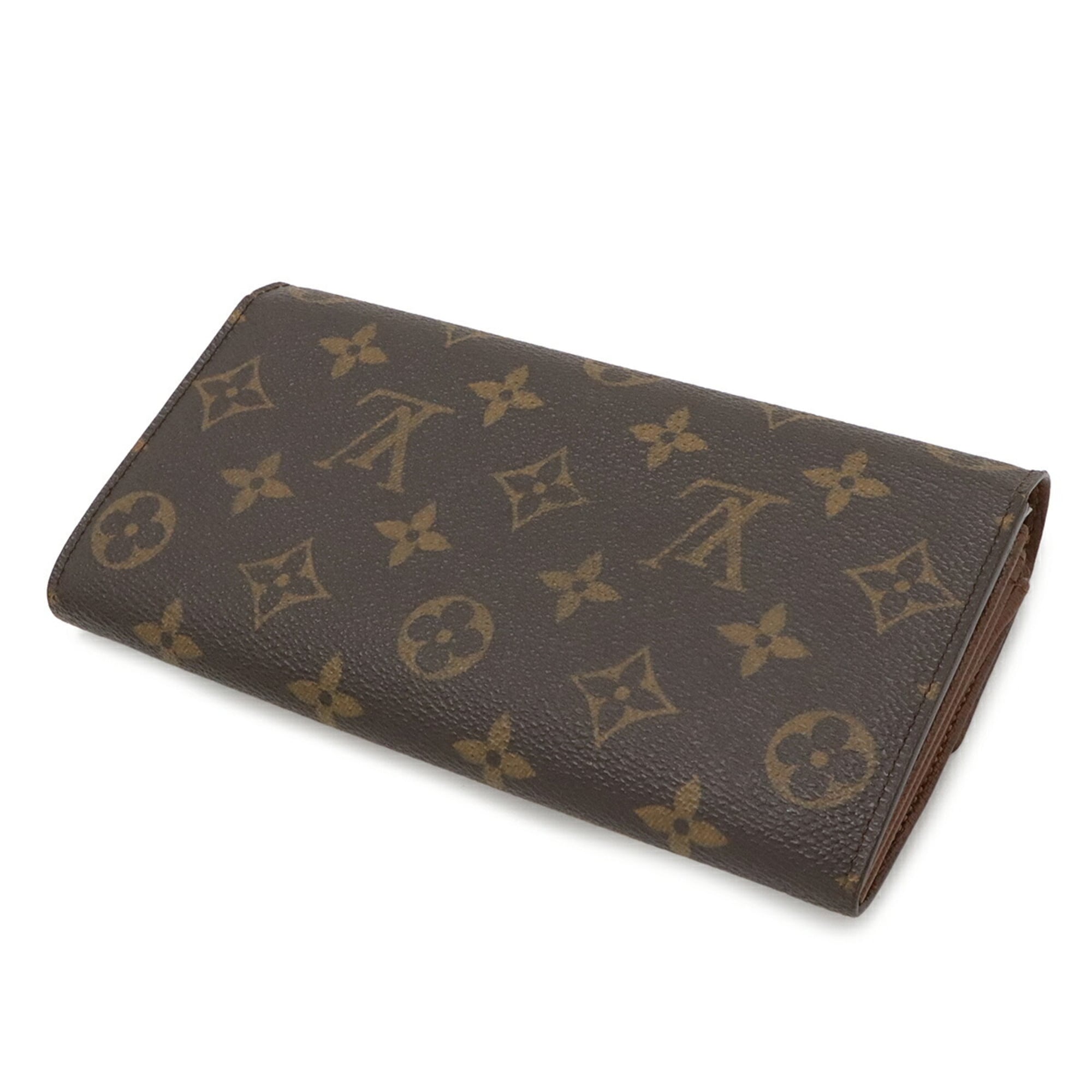 Louis Vuitton Monogram Brown Monogram Long Wallet (Bi-Fold) (Pre-Owned)