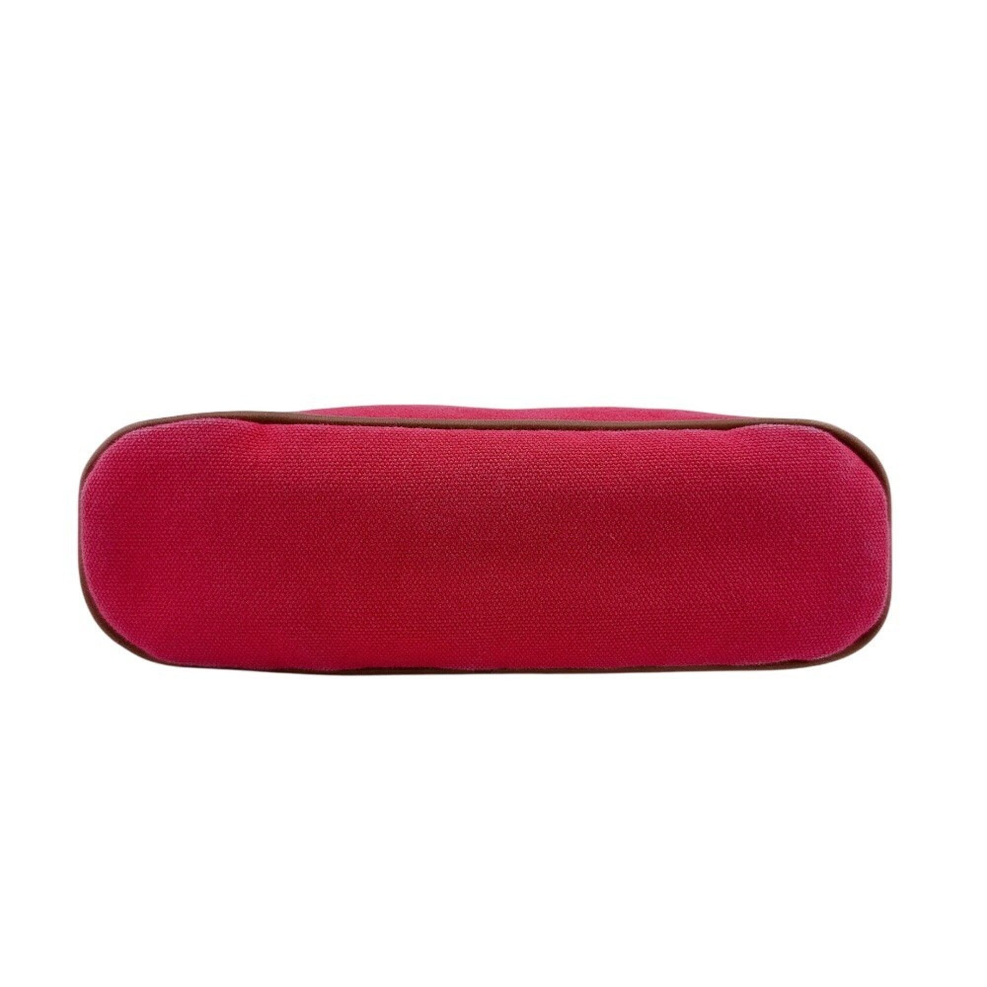 Hermes Pink Cotton Canvas Pouch (Pre-Owned)