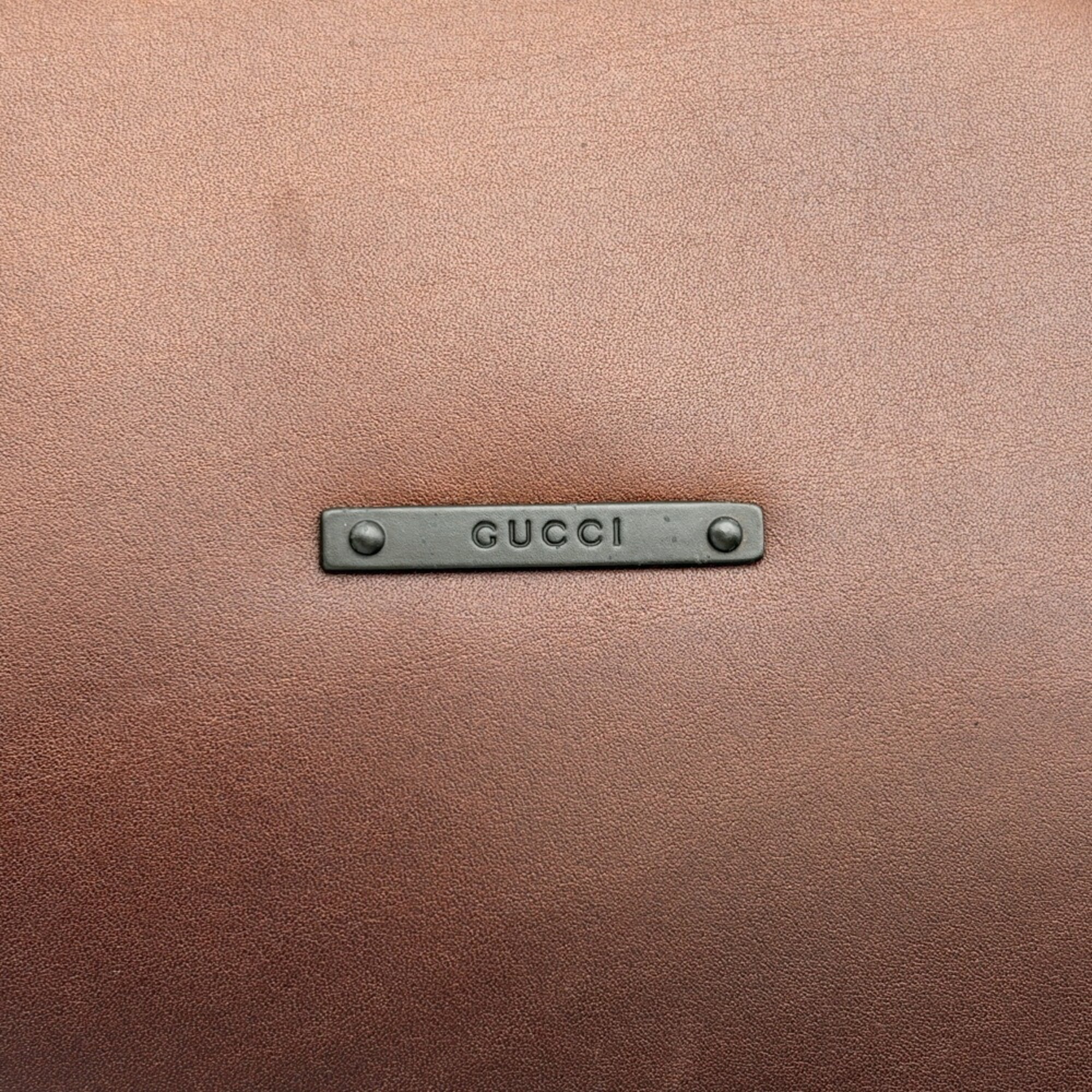 Gucci Brown Leather Handbag (Pre-Owned)