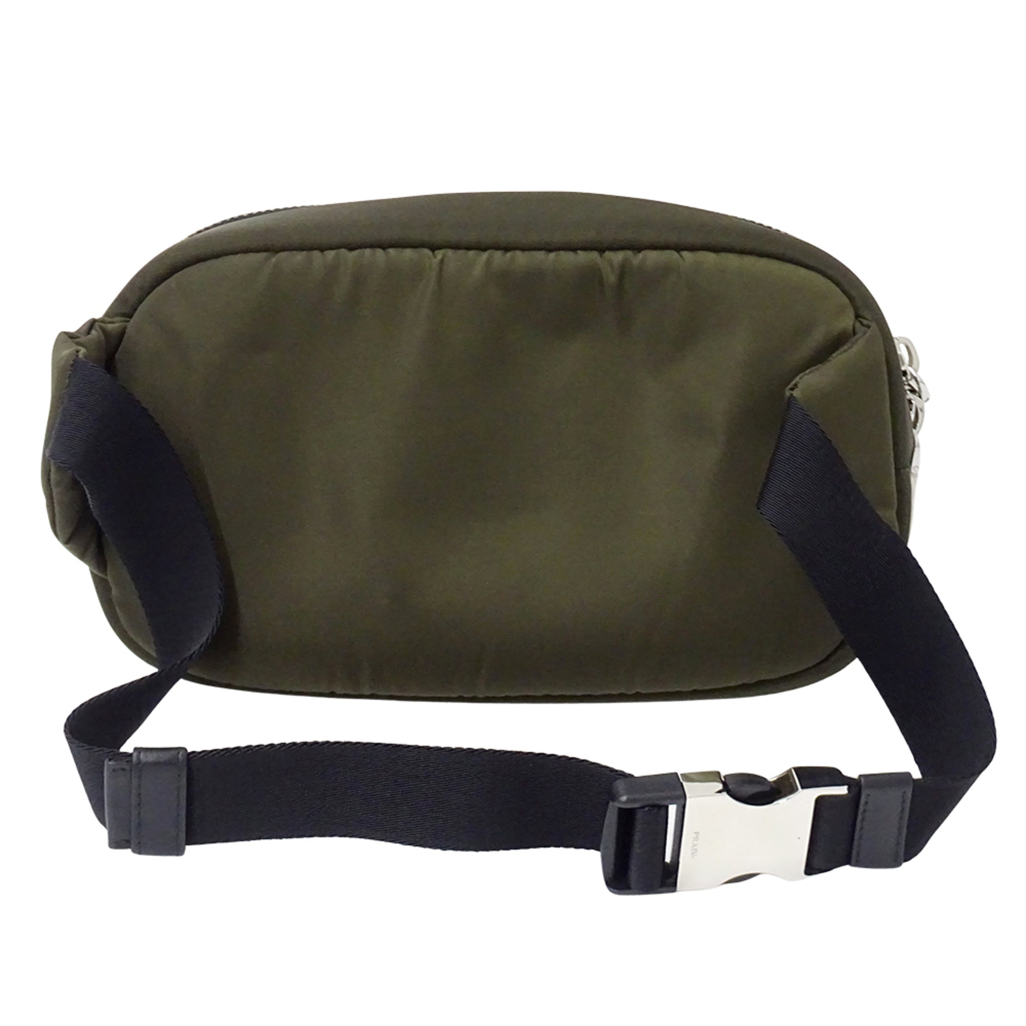 Prada Khaki Nylon Handbag Sling Bag (Pre-Owned)