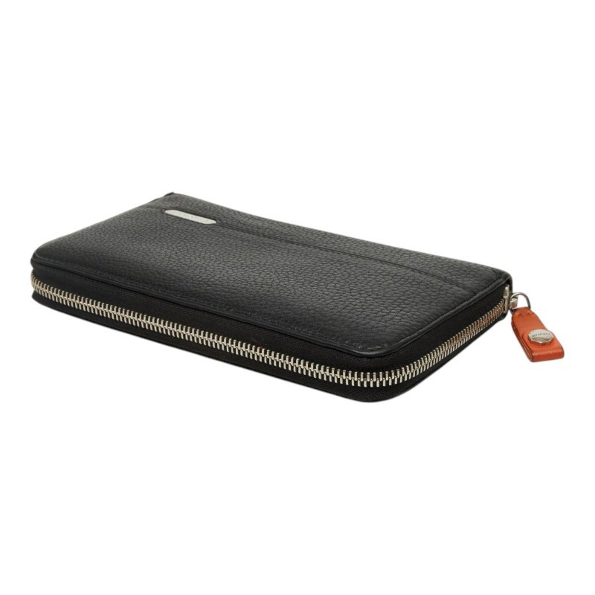 Bvlgari Black Leather Coin Purse/Coin Case (Pre-Owned)
