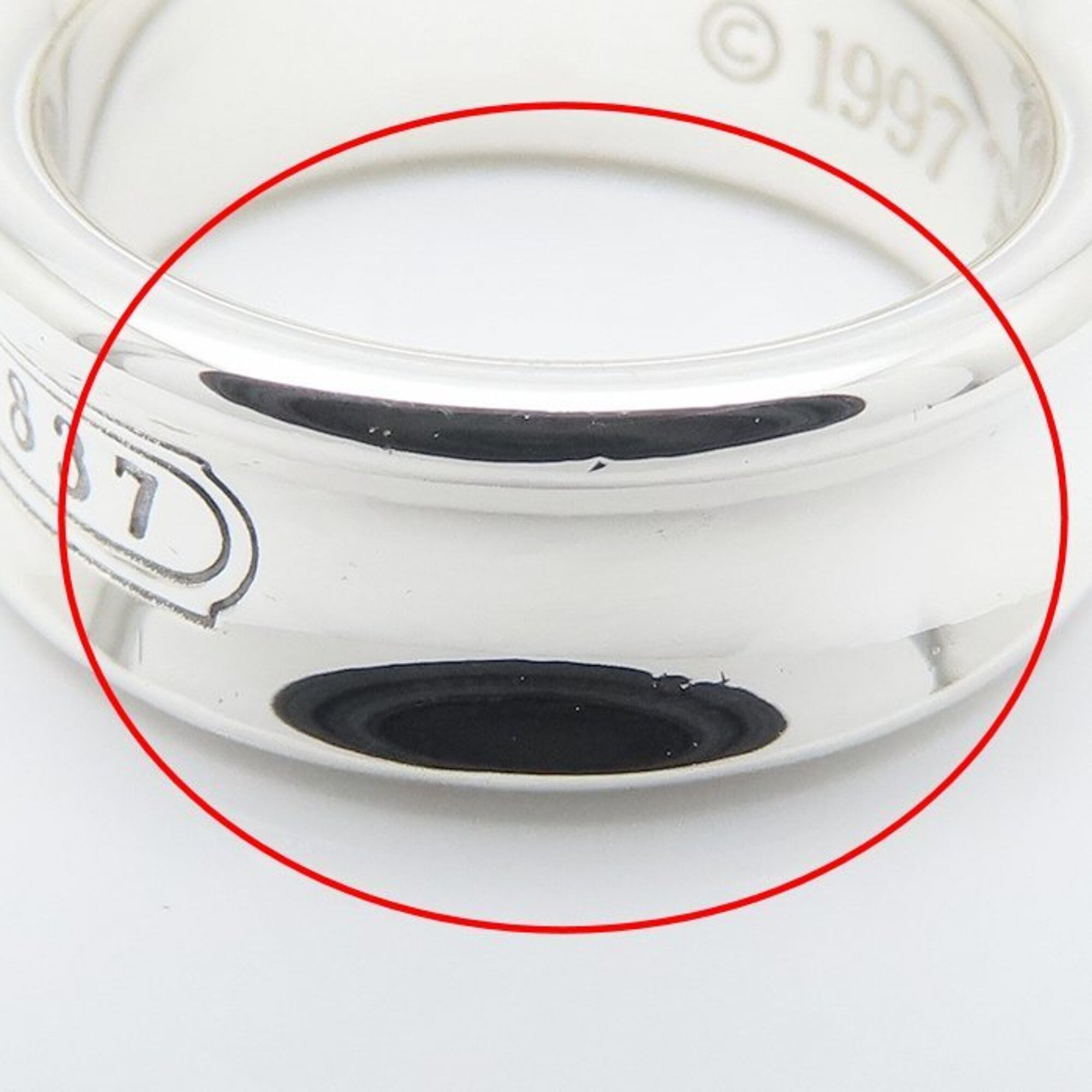 Tiffany Silver 925 Band Ring (Pre-Owned)
