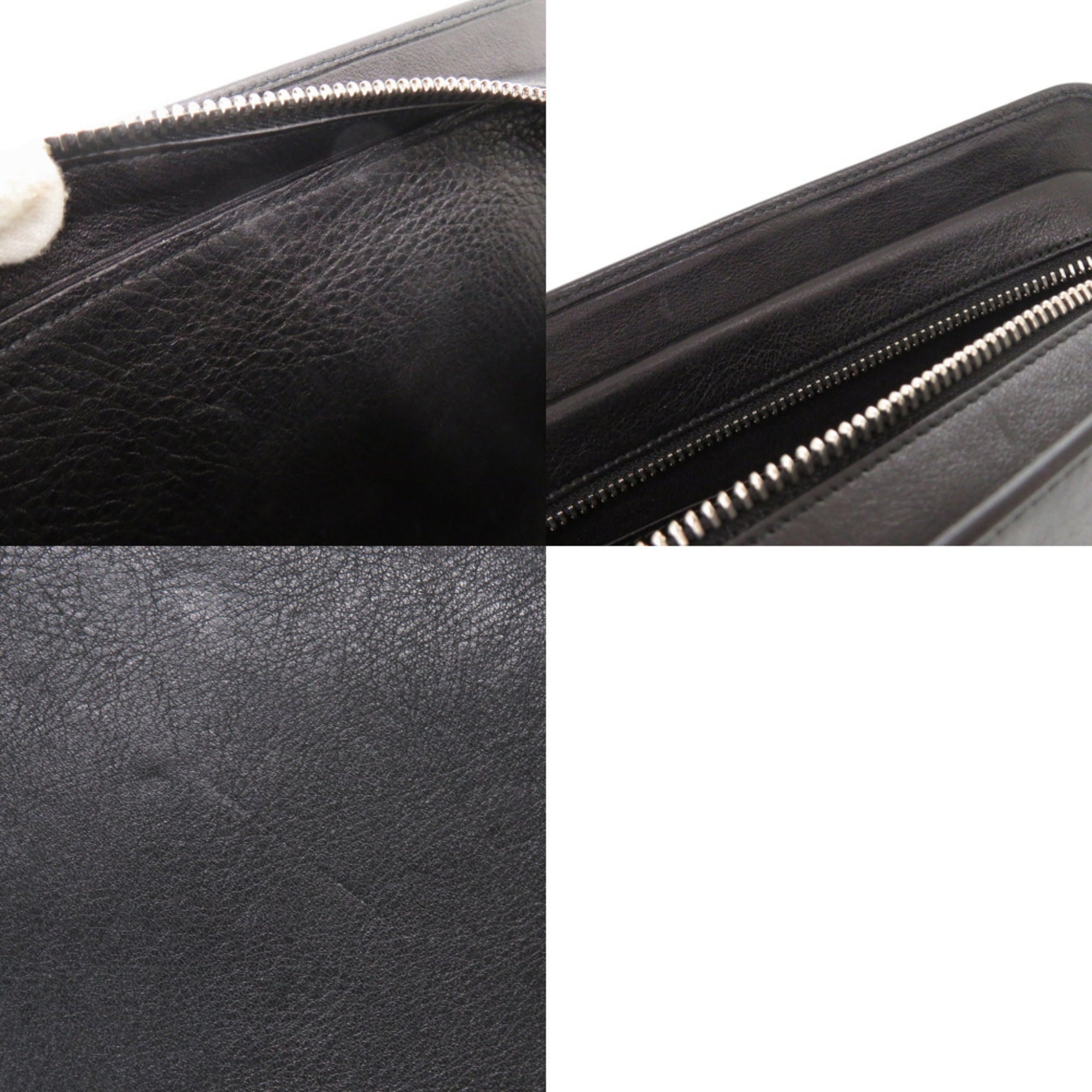 Bvlgari Black Leather Clutch Bag (Pre-Owned)