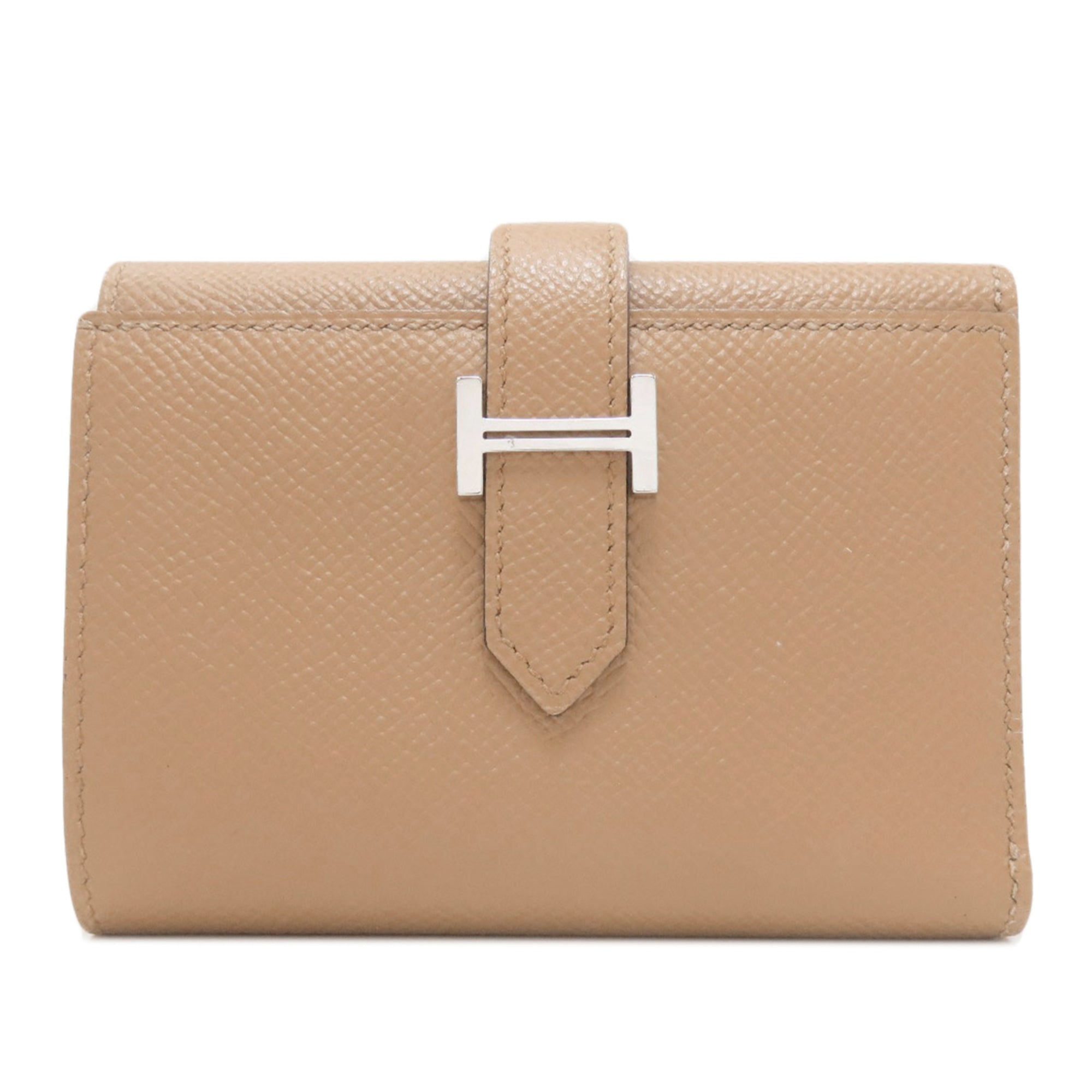 Hermes Brown Pink Epsom Leather Wallet (Bi-Fold) (Pre-Owned)