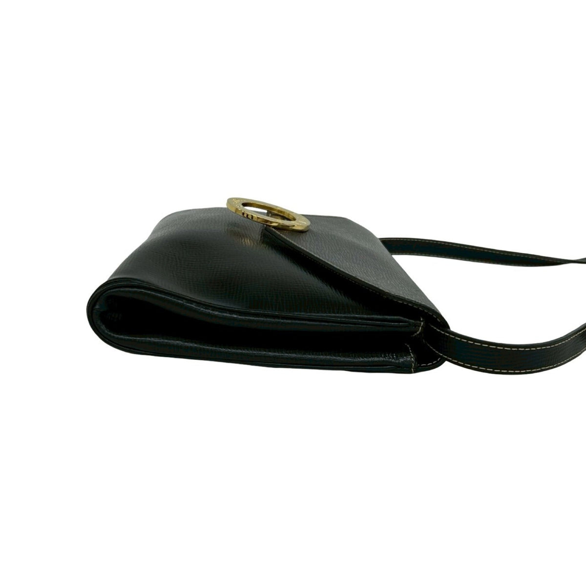 Celine Black Leather Pochette Shoulder Bag (Pre-Owned)