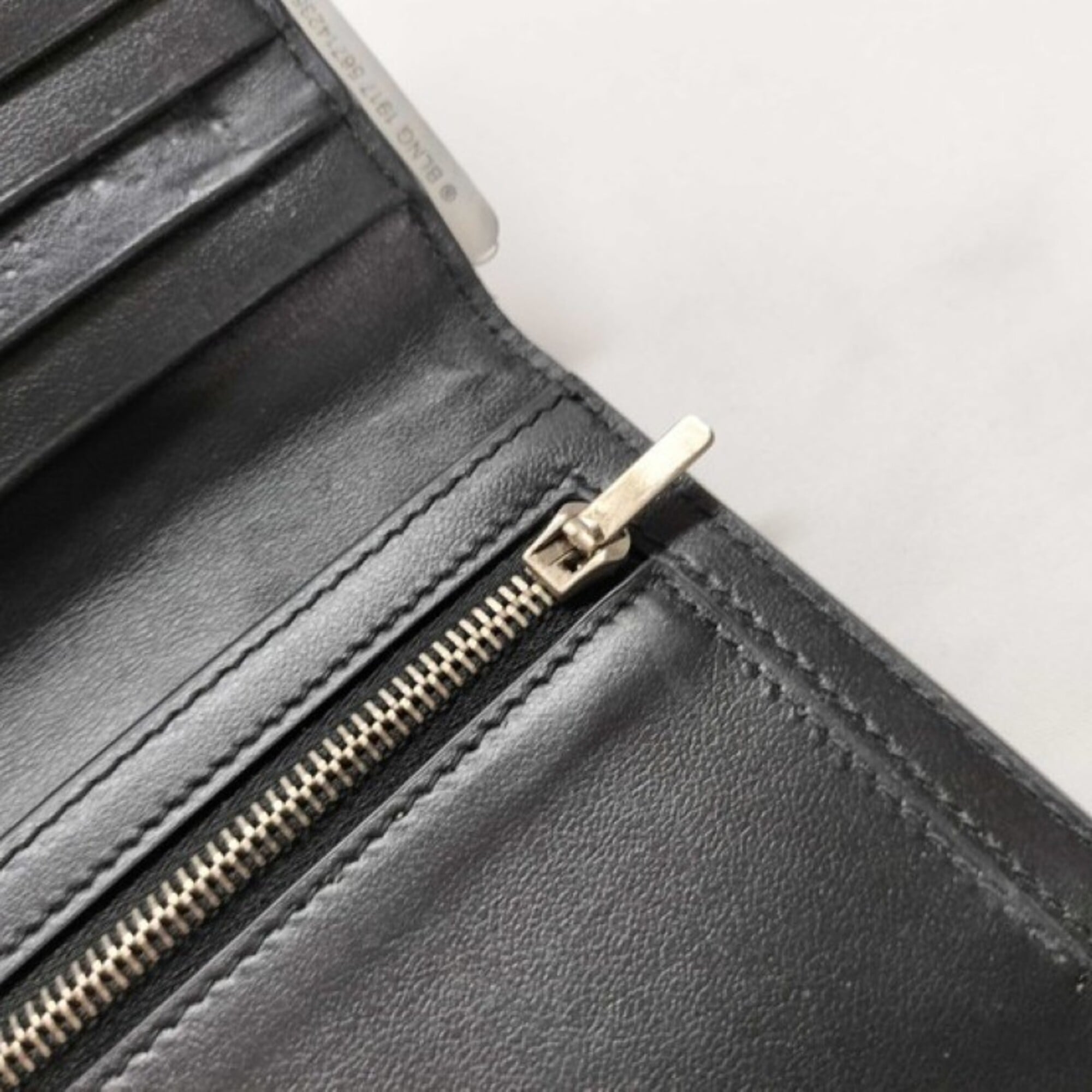 Balenciaga Black Leather Long Wallet (Bi-Fold) (Pre-Owned)