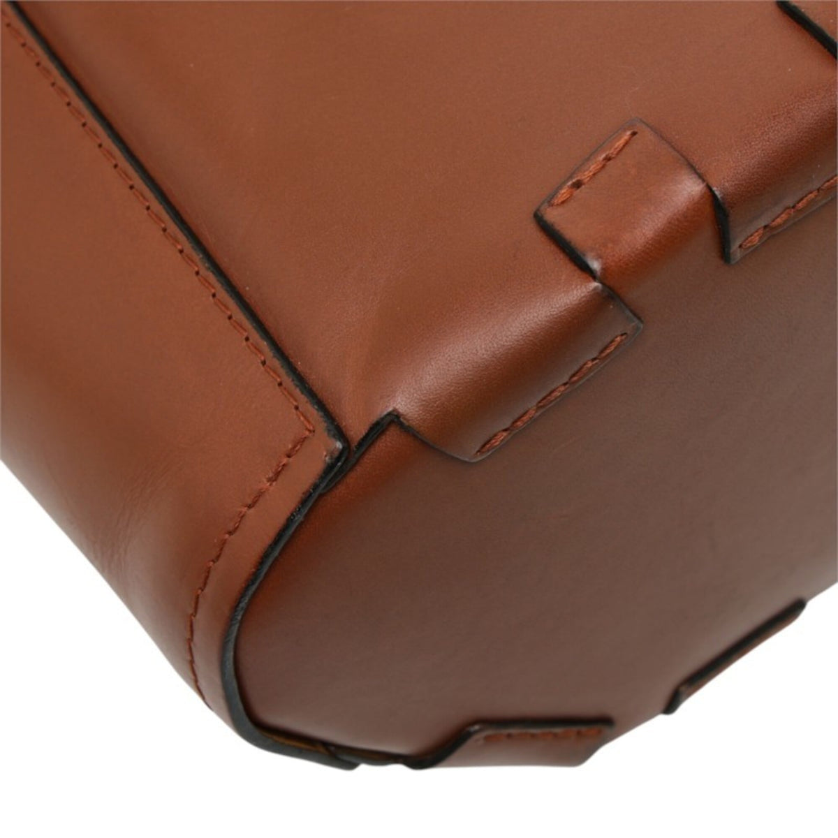 Loewe Brown Leather Handbag Shoulder Bag (Pre-Owned)
