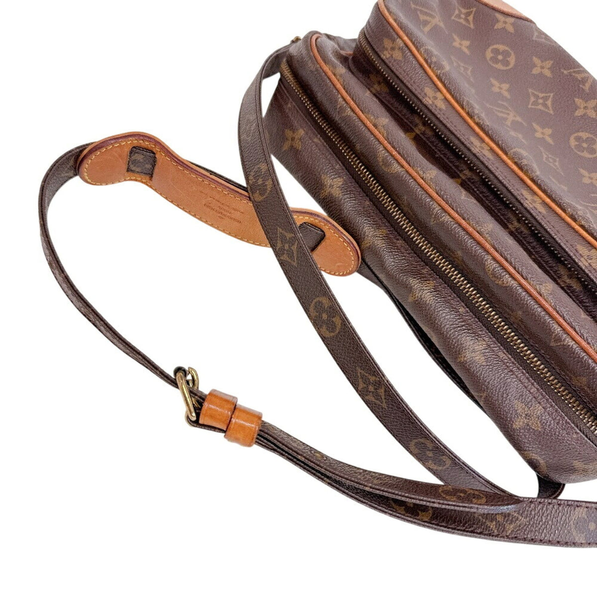 Louis Vuitton Brown Monogram Leather Shoulder Bag (Pre-Owned)