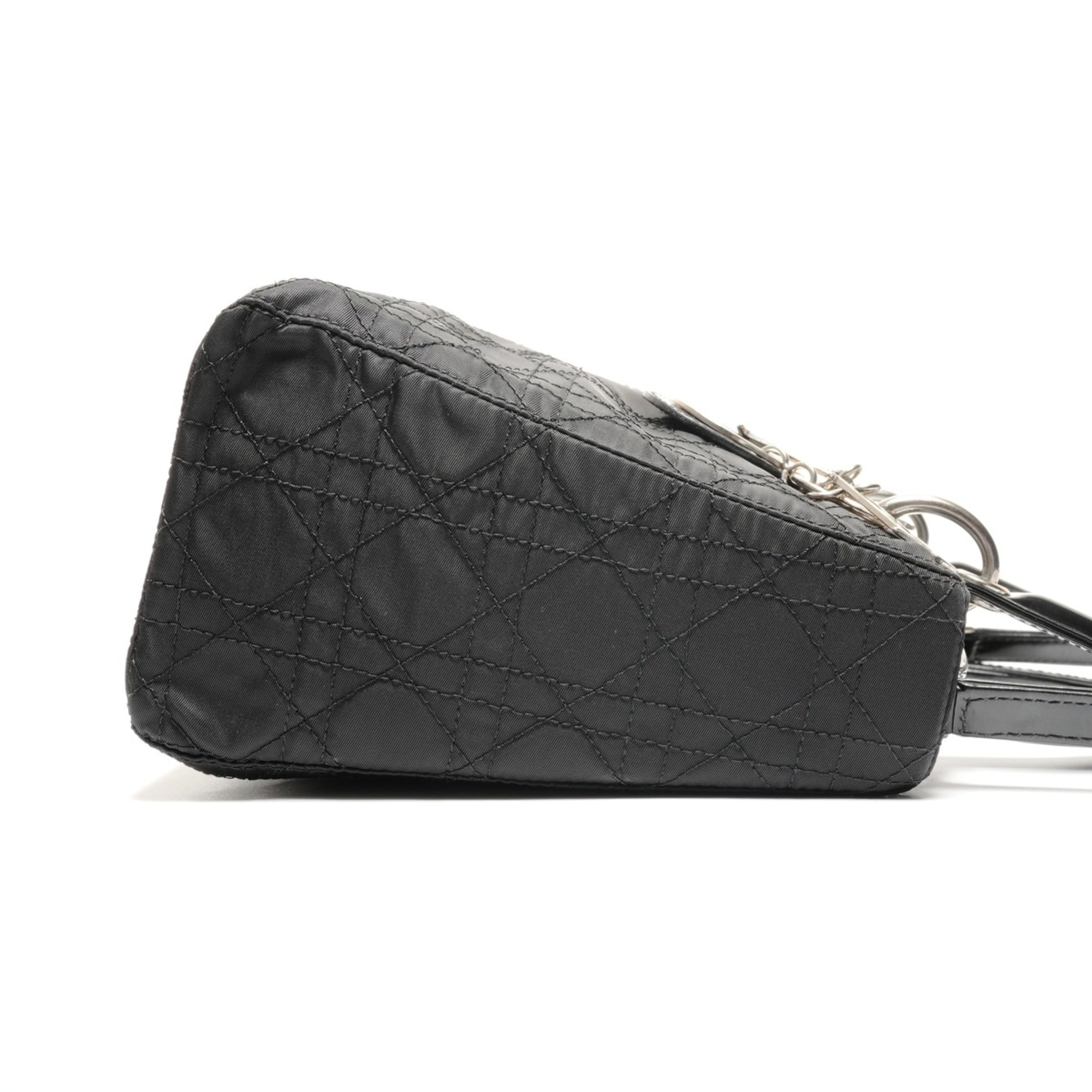 Christian Dior Lady Dior Black Nylon Handbag (Pre-Owned)