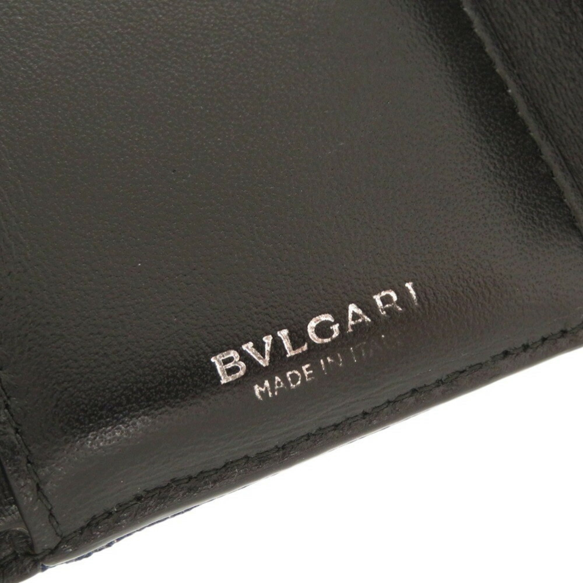 Bvlgari Blue Denim Wallet (Tri-Fold) (Pre-Owned)