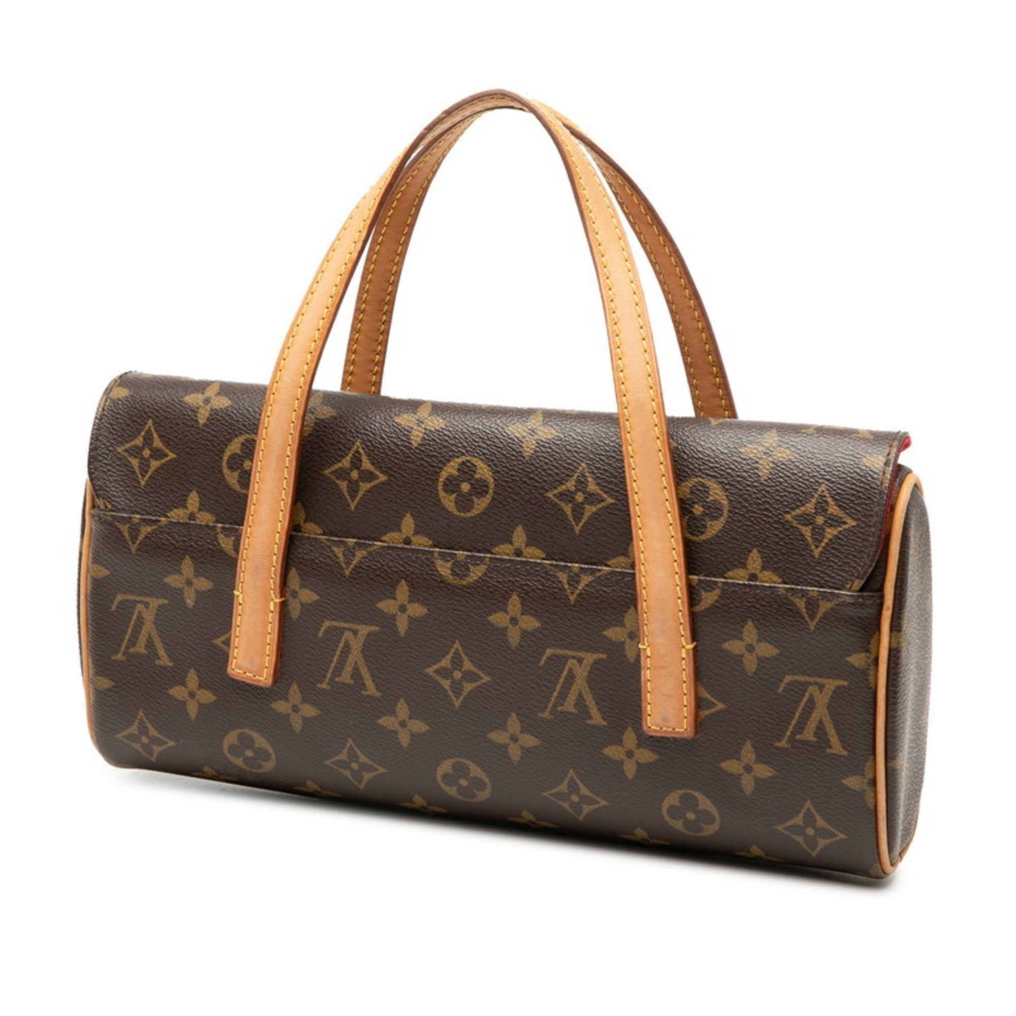 Louis Vuitton Brown Pvc Leather Handbag (Pre-Owned)