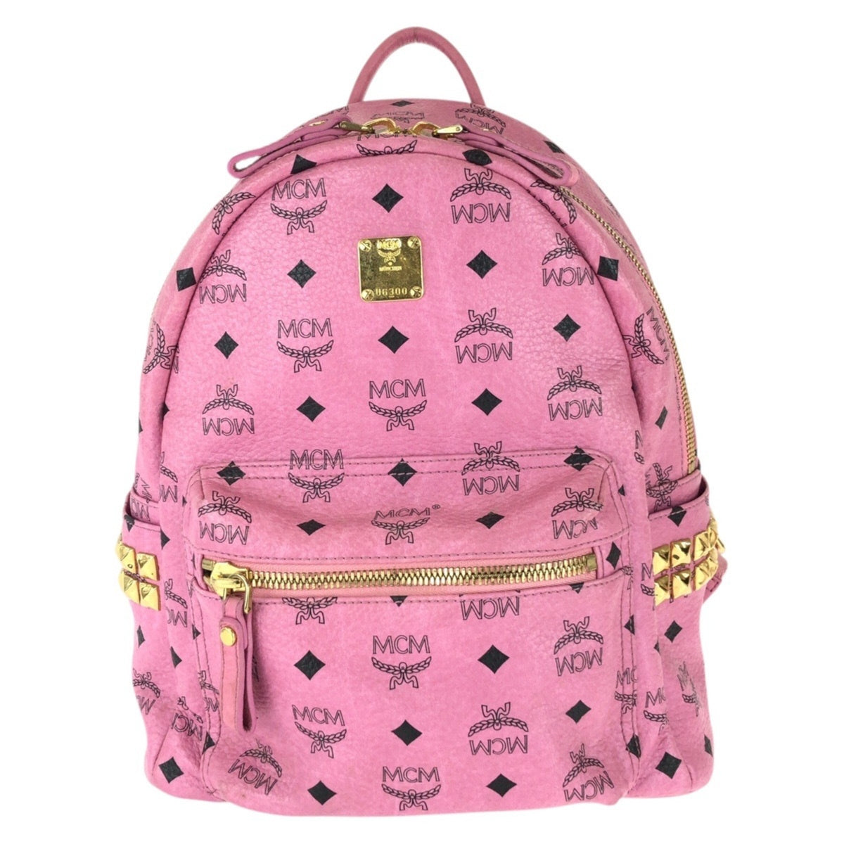 Mcm Pink Leather Backpack (Pre-Owned)