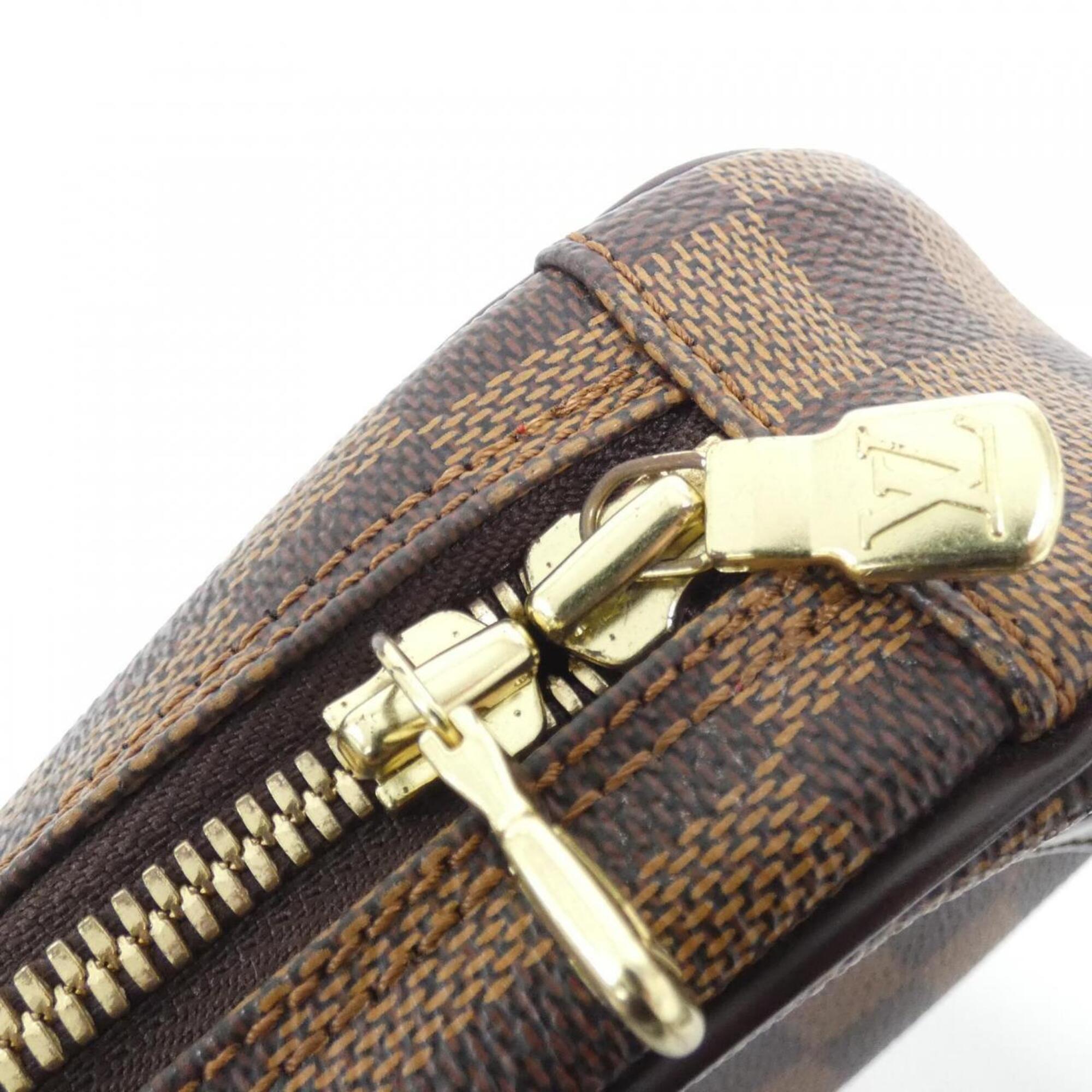 Louis Vuitton Ebene Coated Canvas Pochette Shoulder Bag (Pre-Owned)