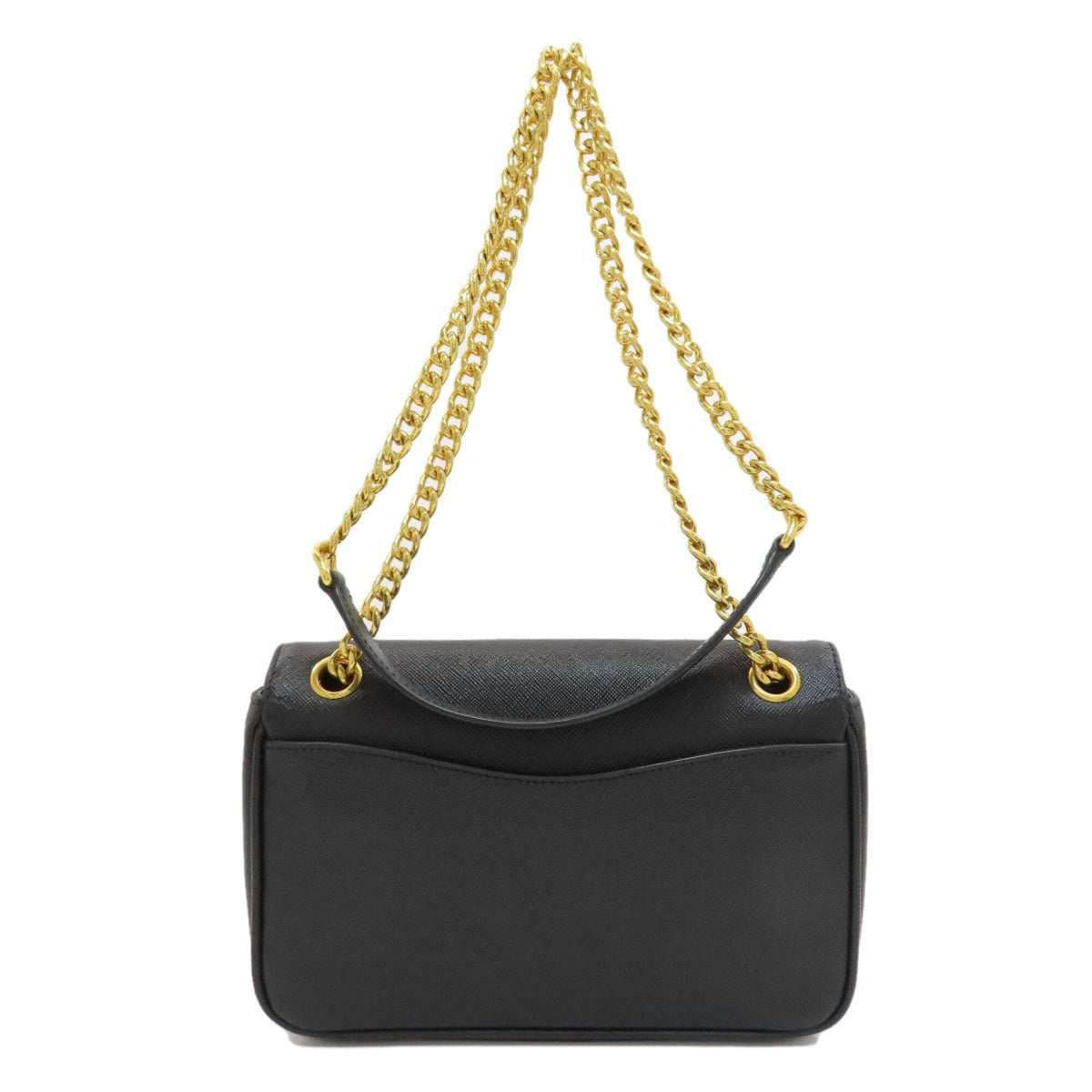 Prada Saffiano Black Saffiano Shoulder Bag (Pre-Owned)