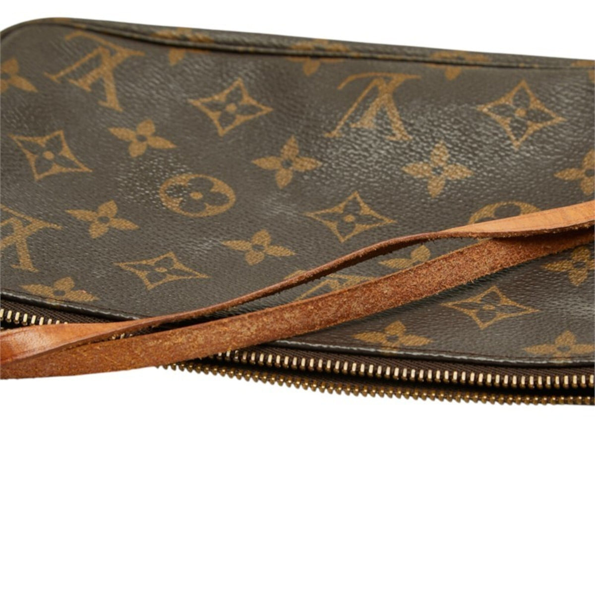 Louis Vuitton Monogram Brown Pvc Leather Handbag Pochette (Pre-Owned)