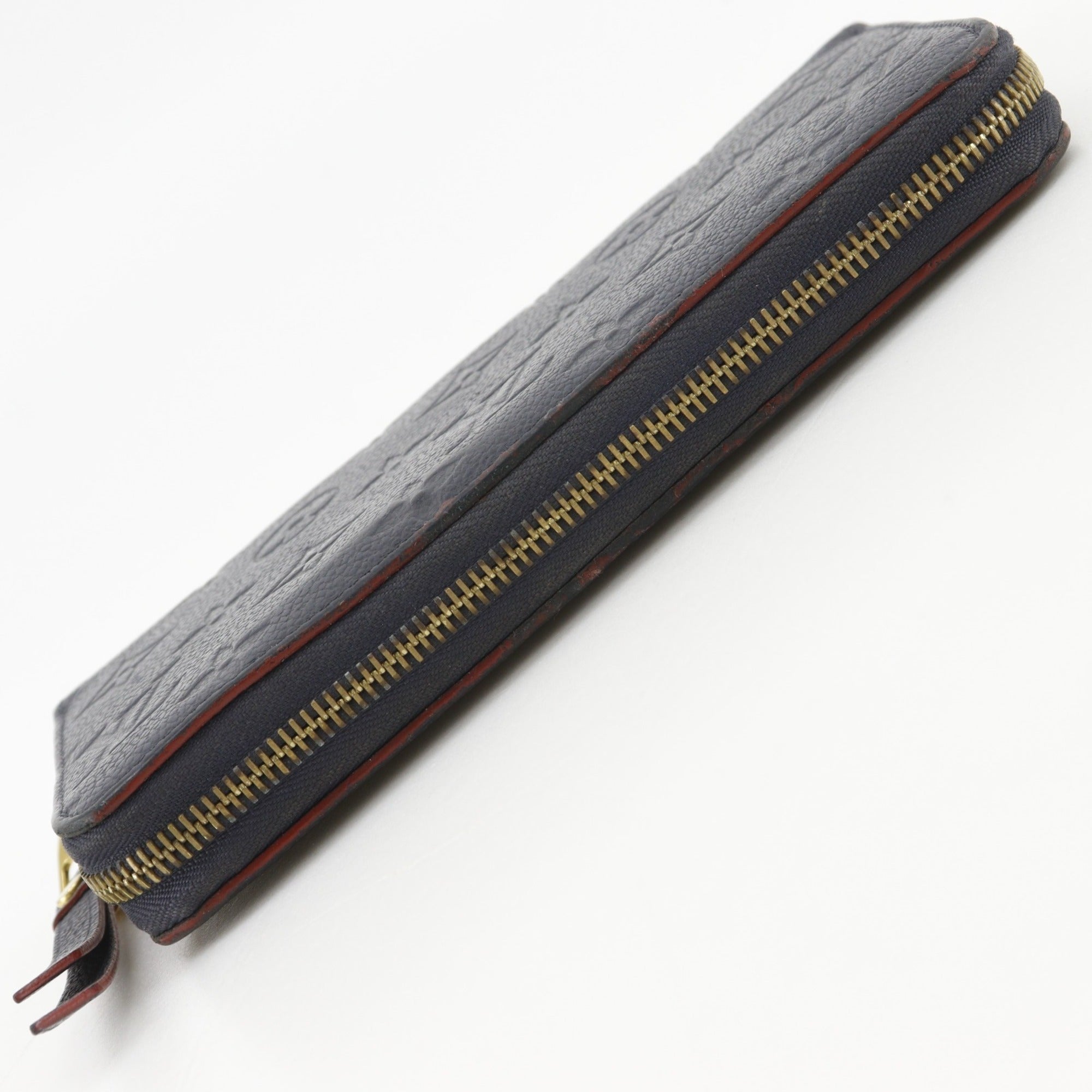 Louis Vuitton Marine Rouge Navy Monogram Empreinte Long Wallet (Bi-Fold) (Pre-Owned)